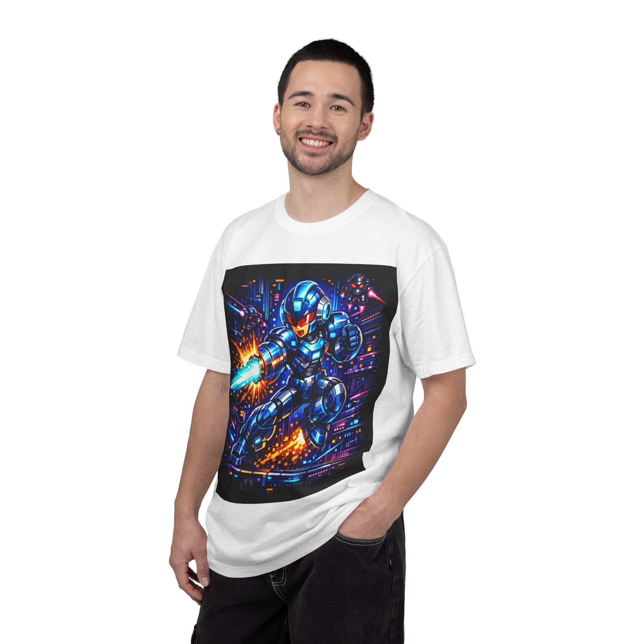 Neon Cyberpunk Robot Battle