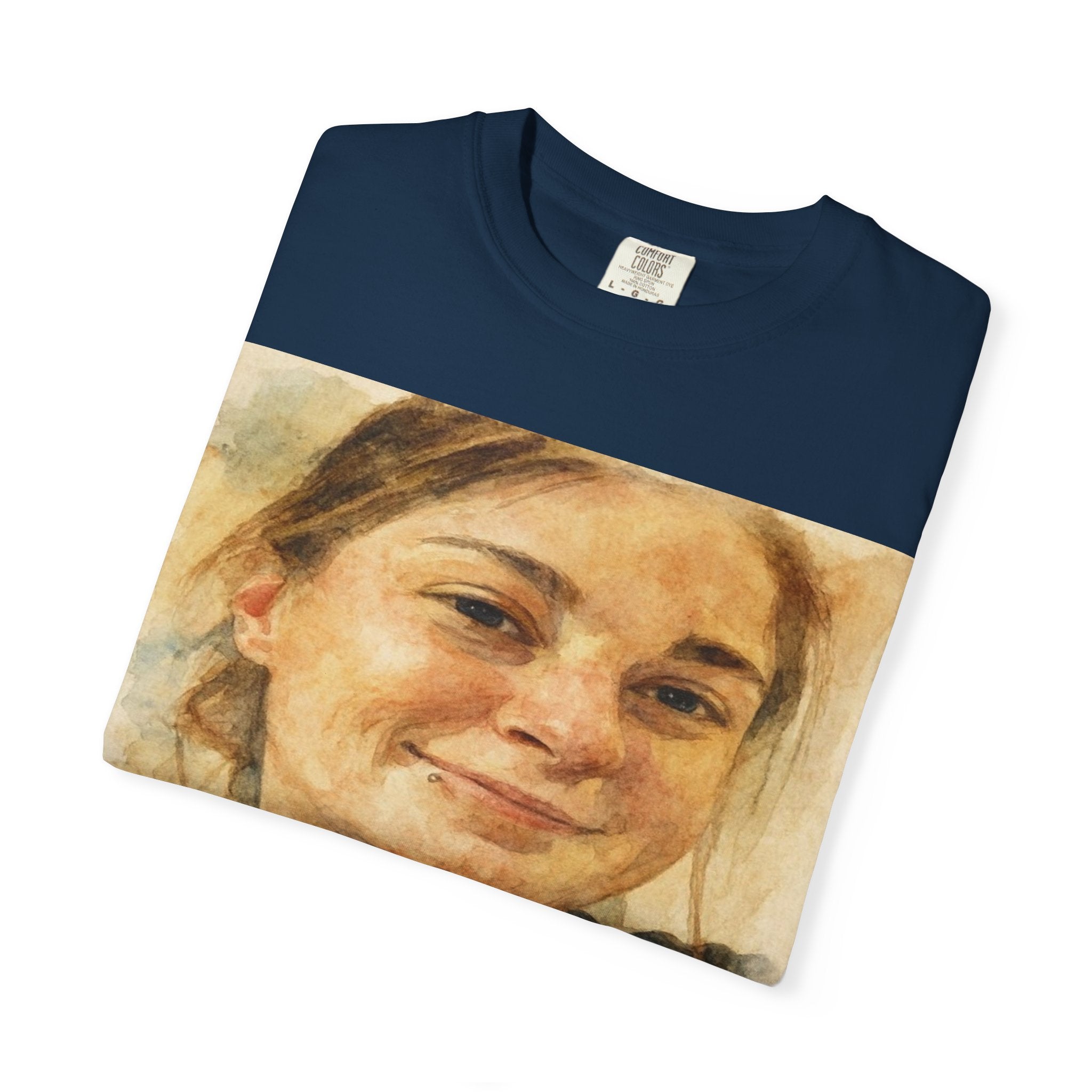 Contemplative Portrait in Watercolor