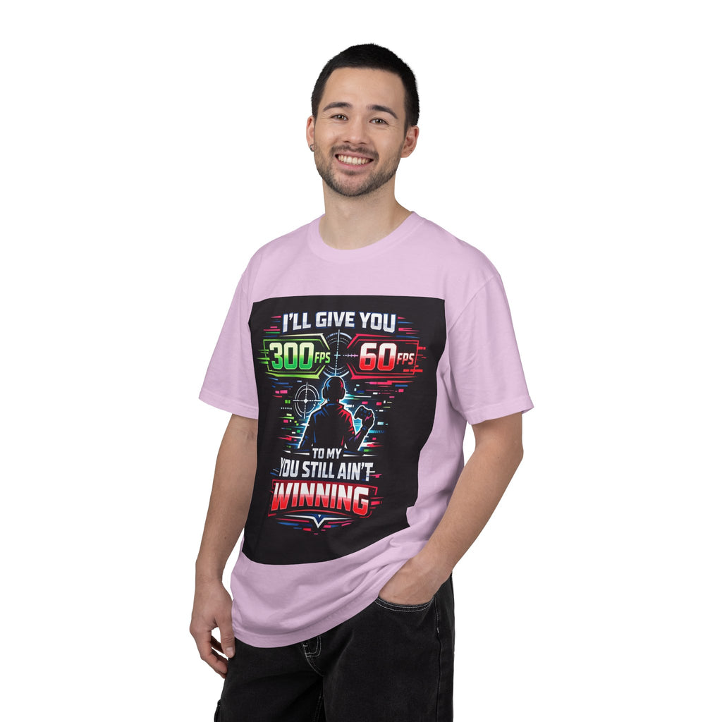 300 FPS Gaming Neon Silhouette