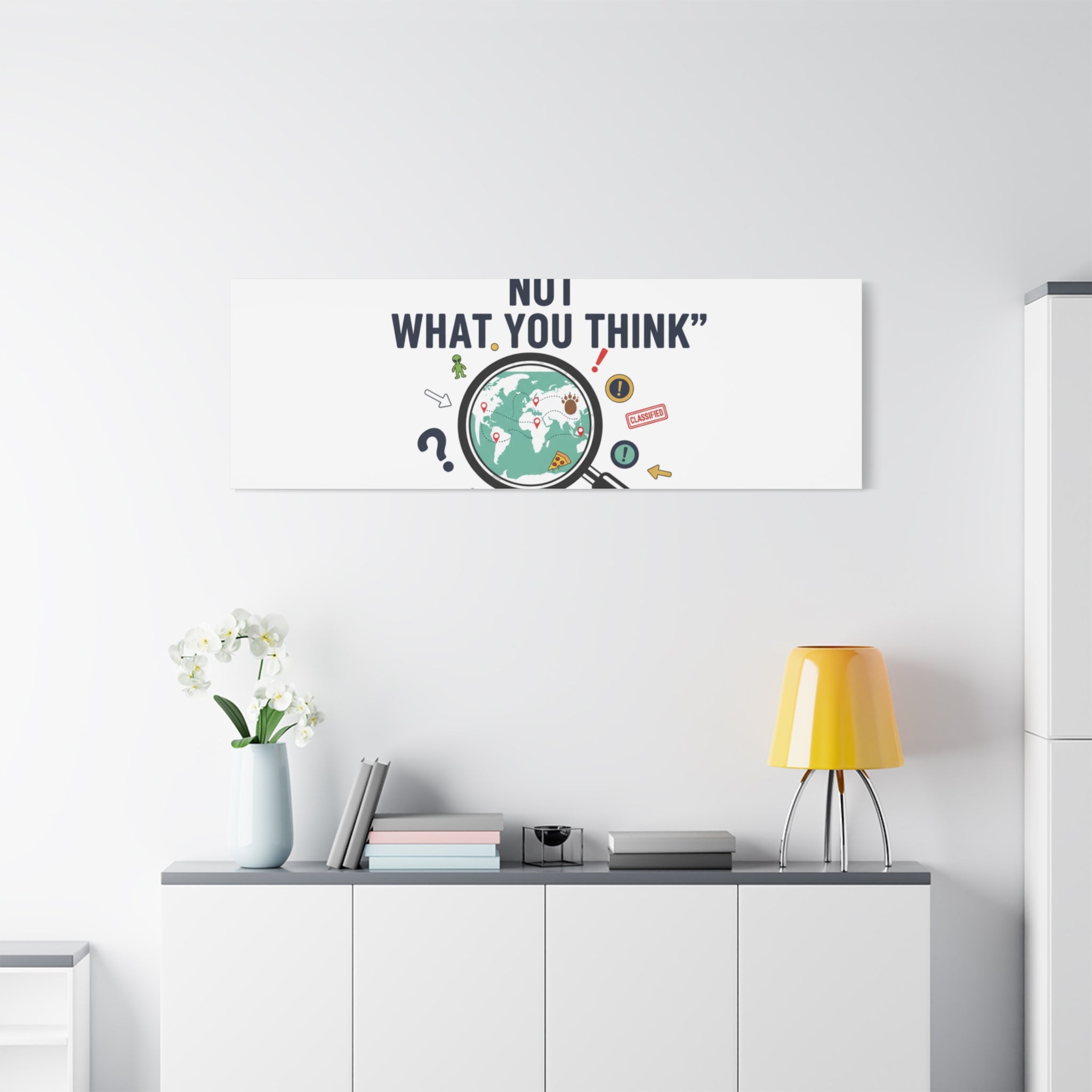 “It’s Definitely Not What You Think” Canvas | funny conspiracy, joke theory