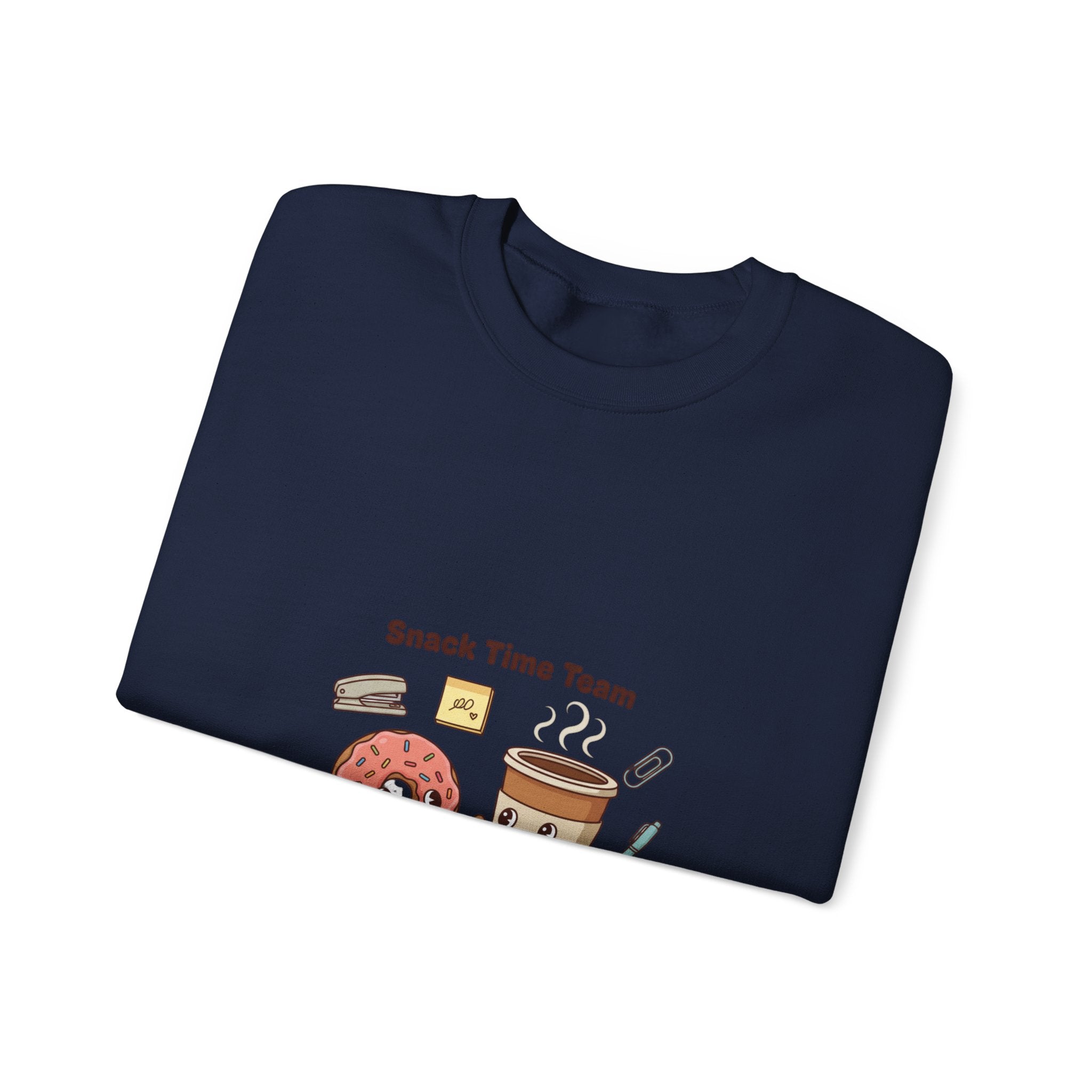 Snack Time Team Sweatshirt | office humor, coffee fuel