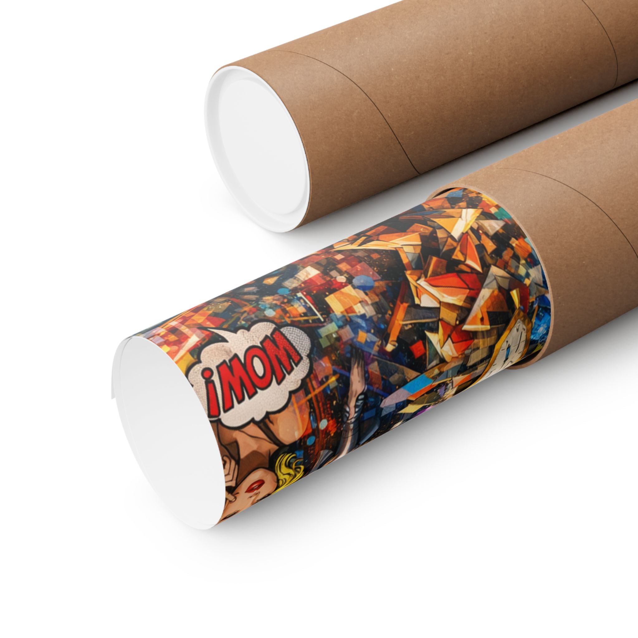 Collage Art Poster — Pop Culture & Classical Montage Matte Vertical Print