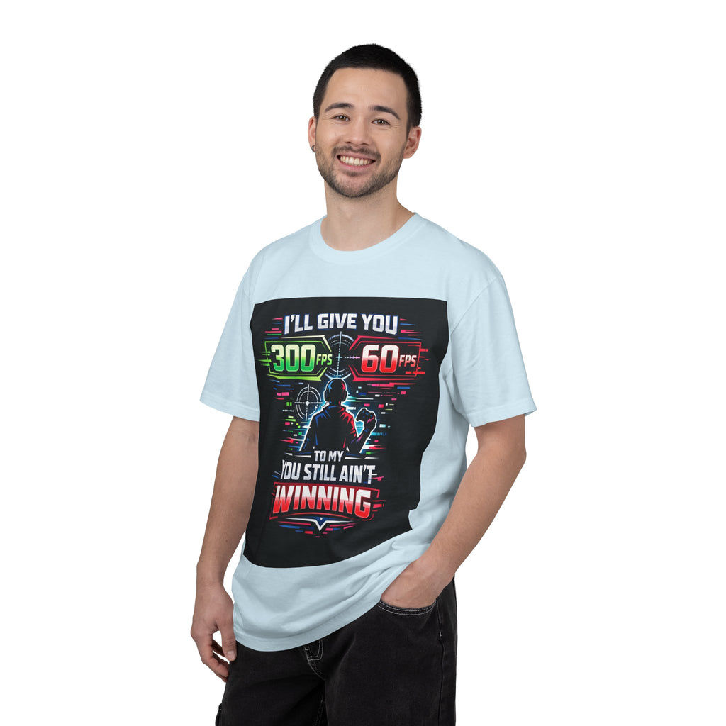 300 FPS Gaming Neon Silhouette