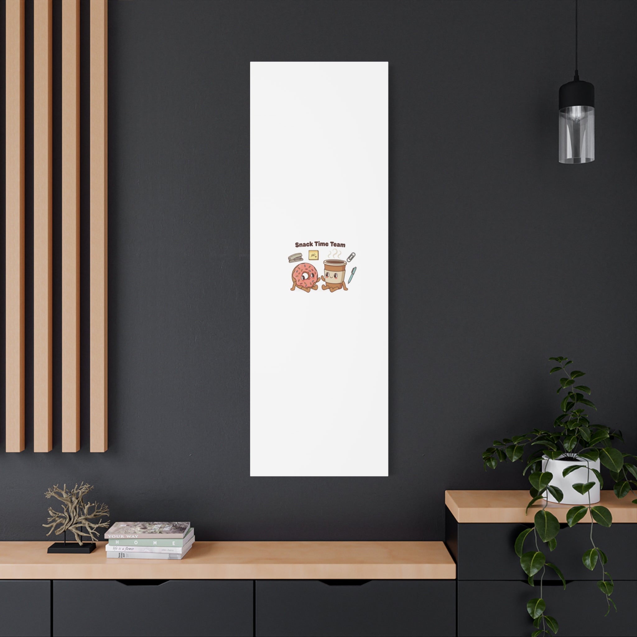 Snack Time Team Canvas | office humor, coffee fuel