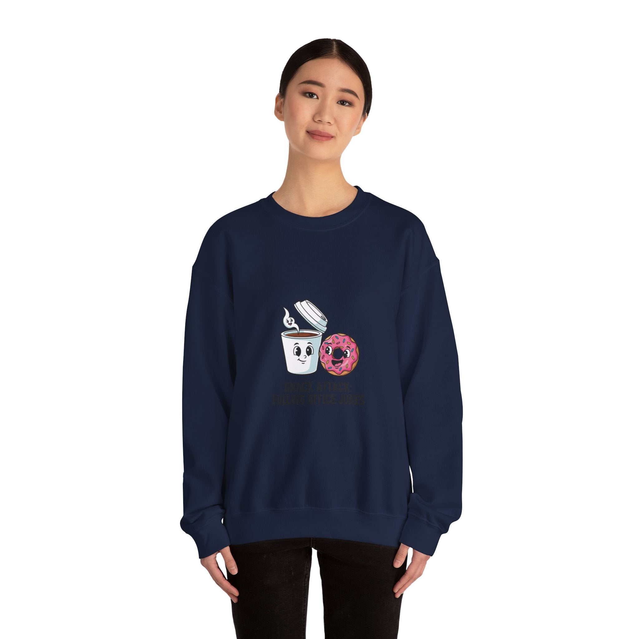 Snack Attack Coffee & Donut Sweatshirt | office humor, meeting memes