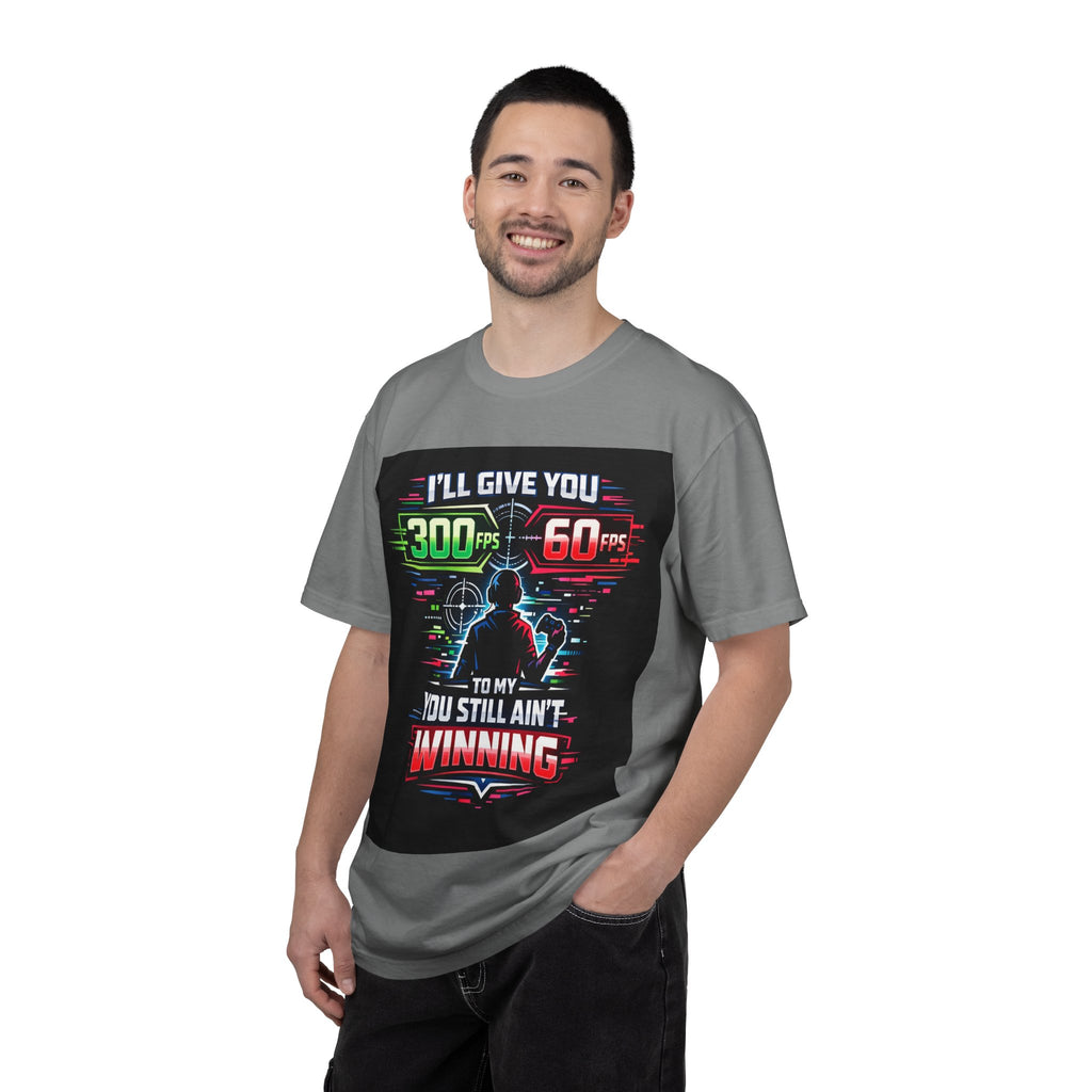 300 FPS Gaming Neon Silhouette