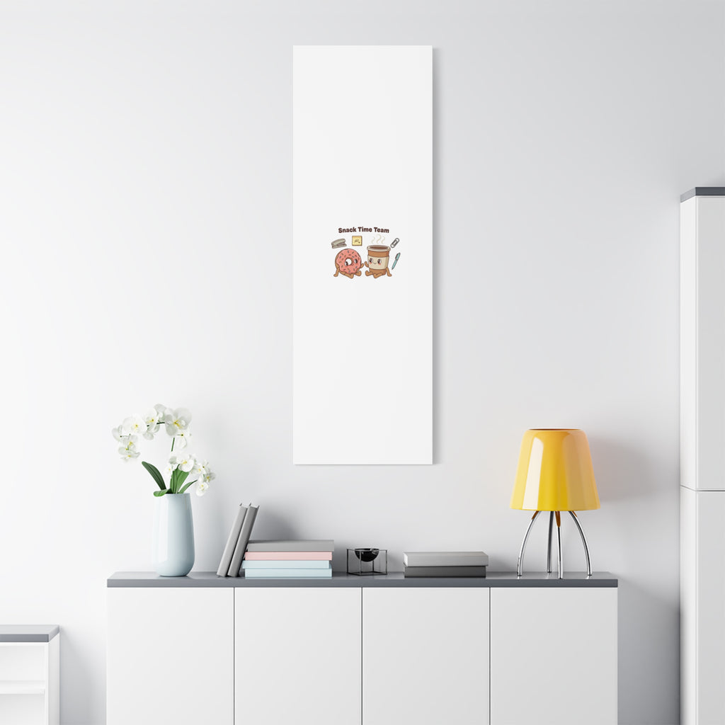 Snack Time Team Canvas | office humor, coffee fuel