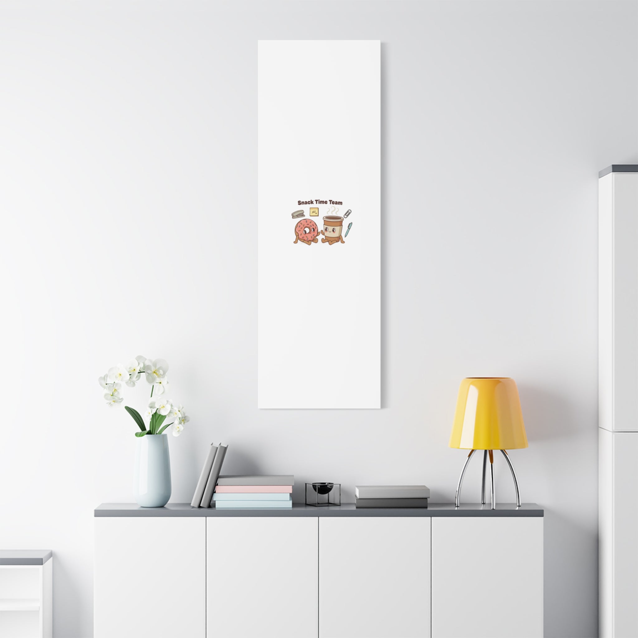 Snack Time Team Canvas | office humor, coffee fuel