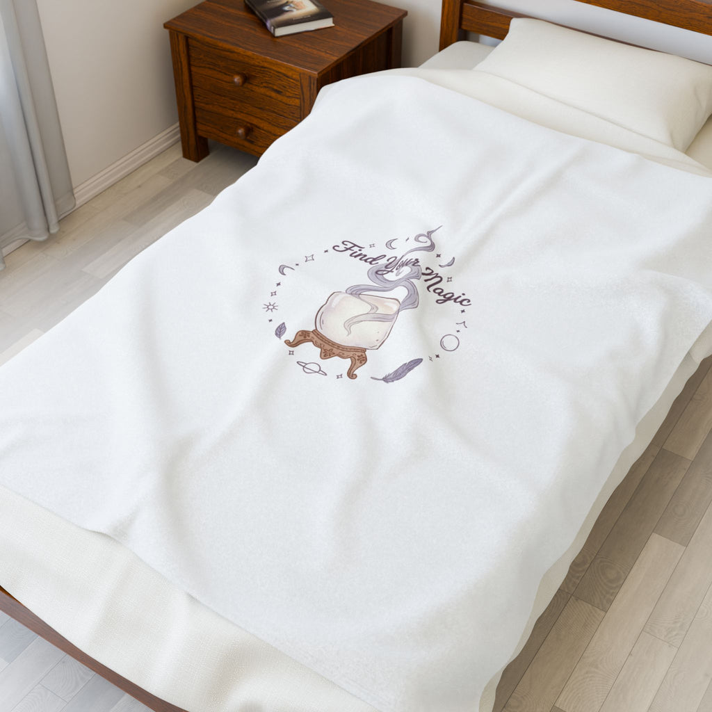 Find Your Magic Cauldron Blanket | witchcore, moon phase, mystic