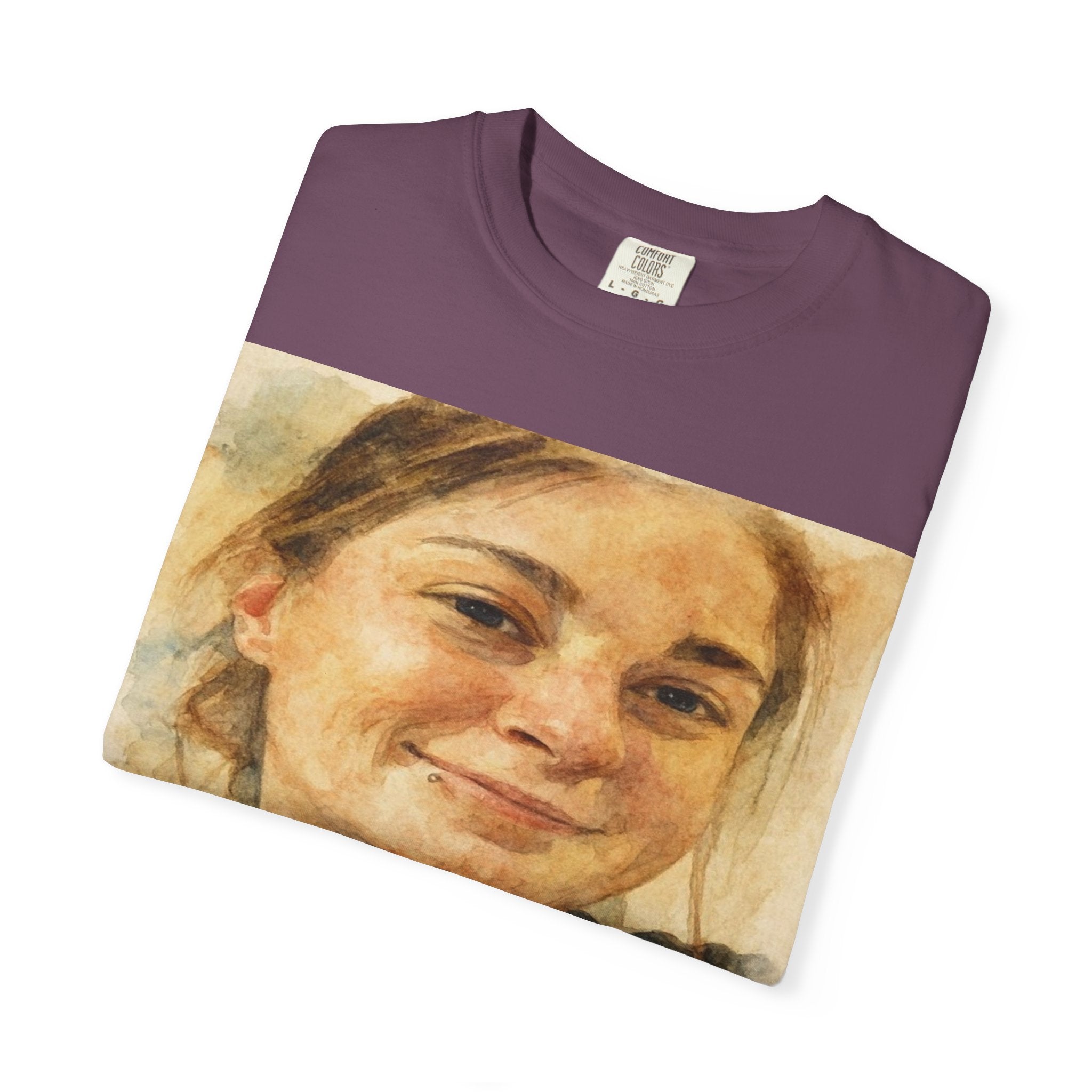 Contemplative Portrait in Watercolor