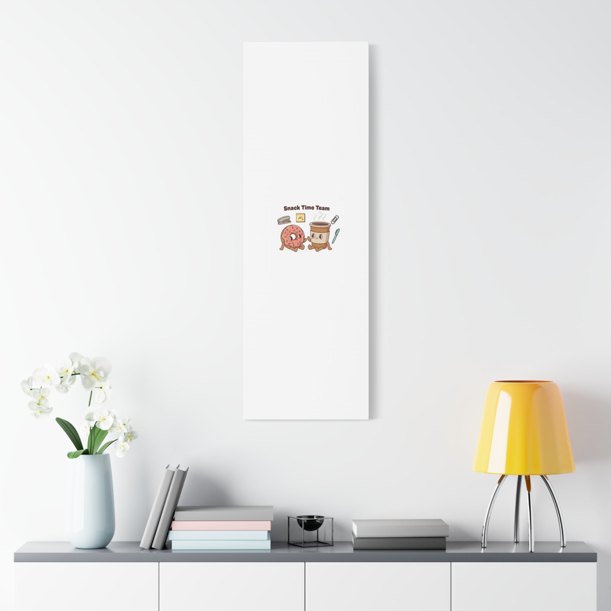 Snack Time Team Canvas | office humor, coffee fuel