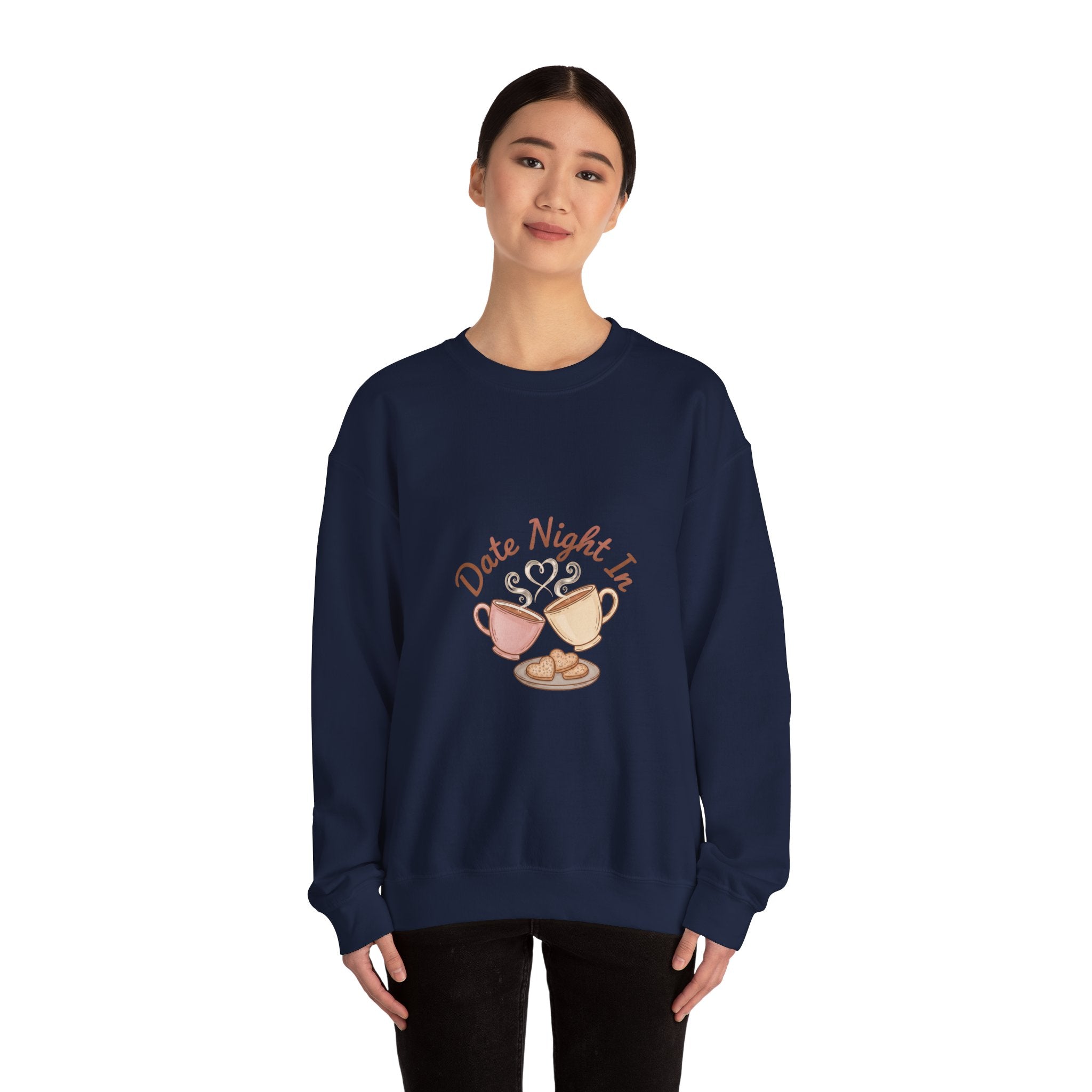Date Night In Sweatshirt | cozy couple, candlelit snuggle