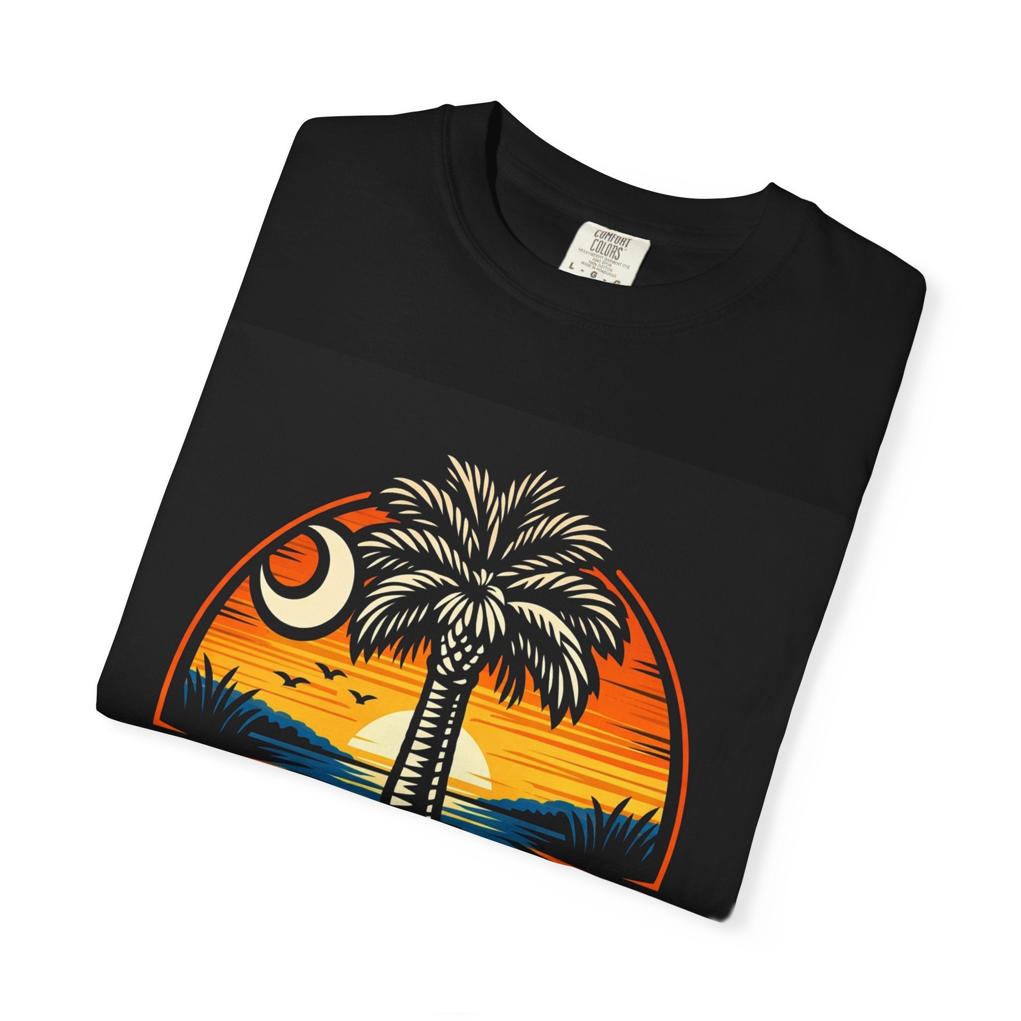 Tropical Sunset Palm