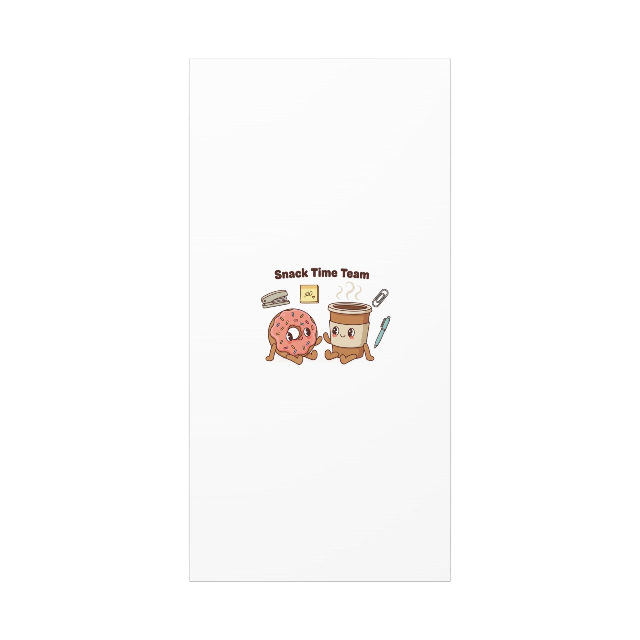 Snack Time Team Canvas | office humor, coffee fuel