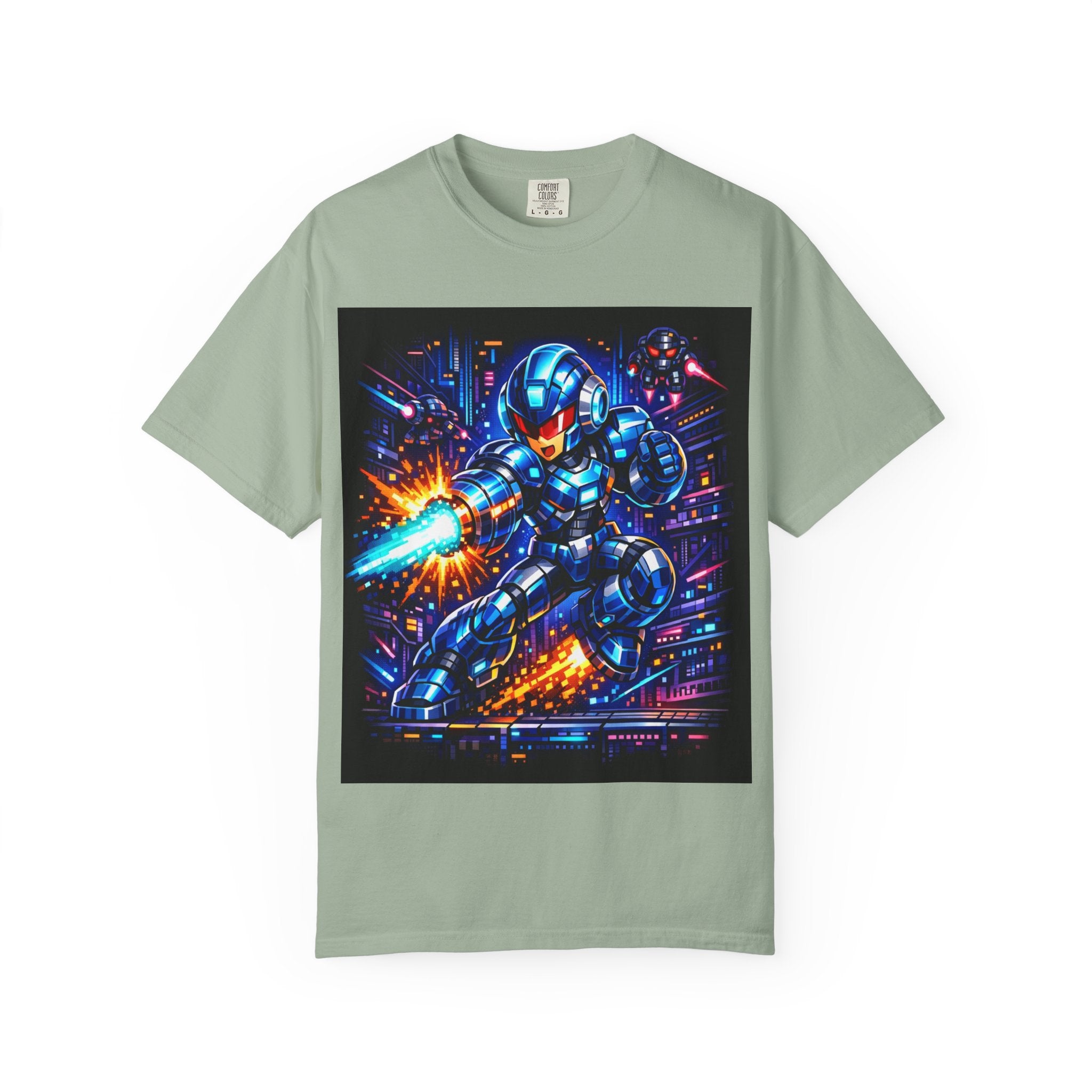 Neon Cyberpunk Robot Battle