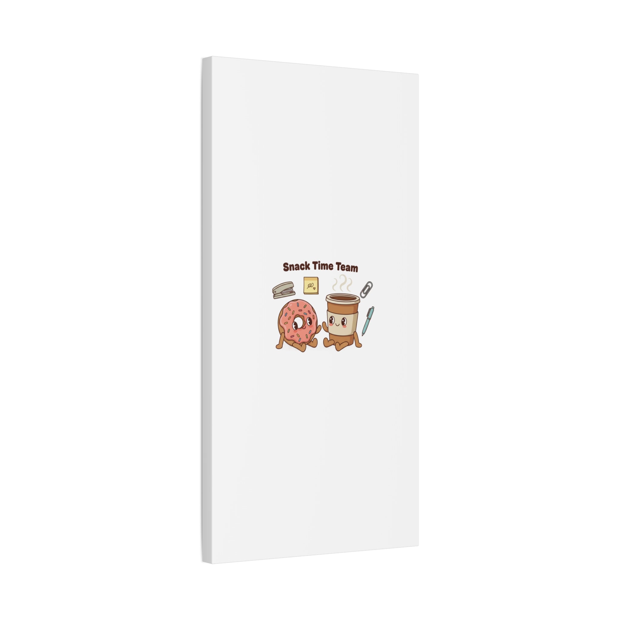 Snack Time Team Canvas | office humor, coffee fuel