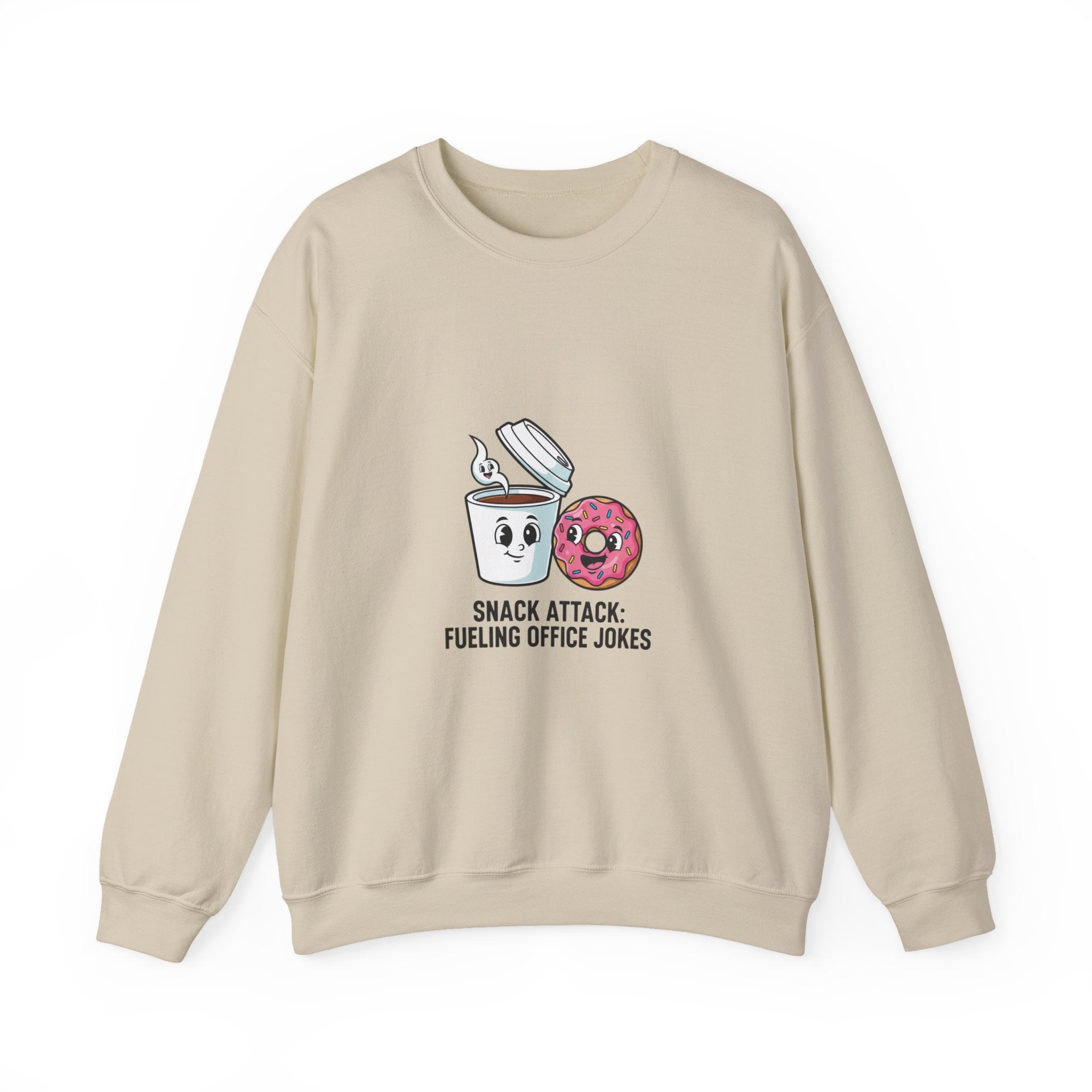 Snack Attack Coffee & Donut Sweatshirt | office humor, meeting memes