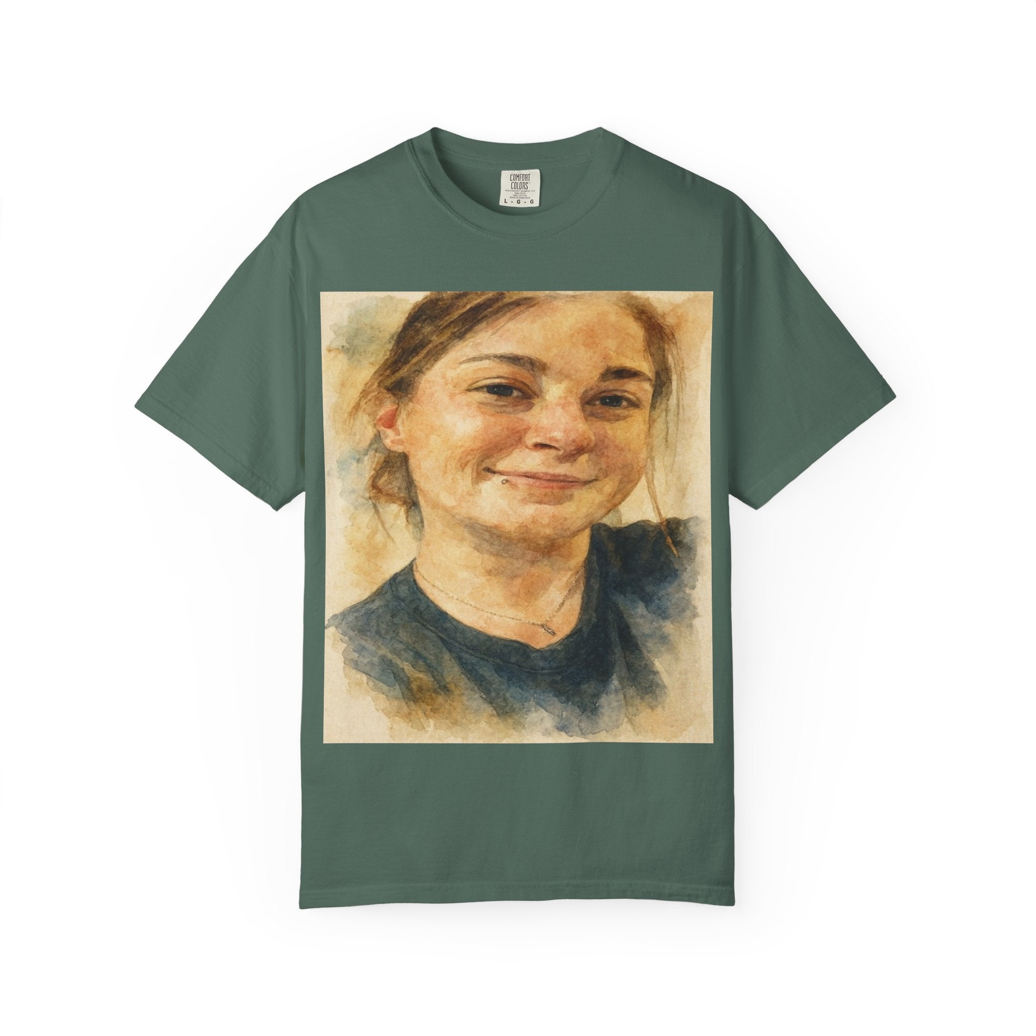 Contemplative Portrait in Watercolor