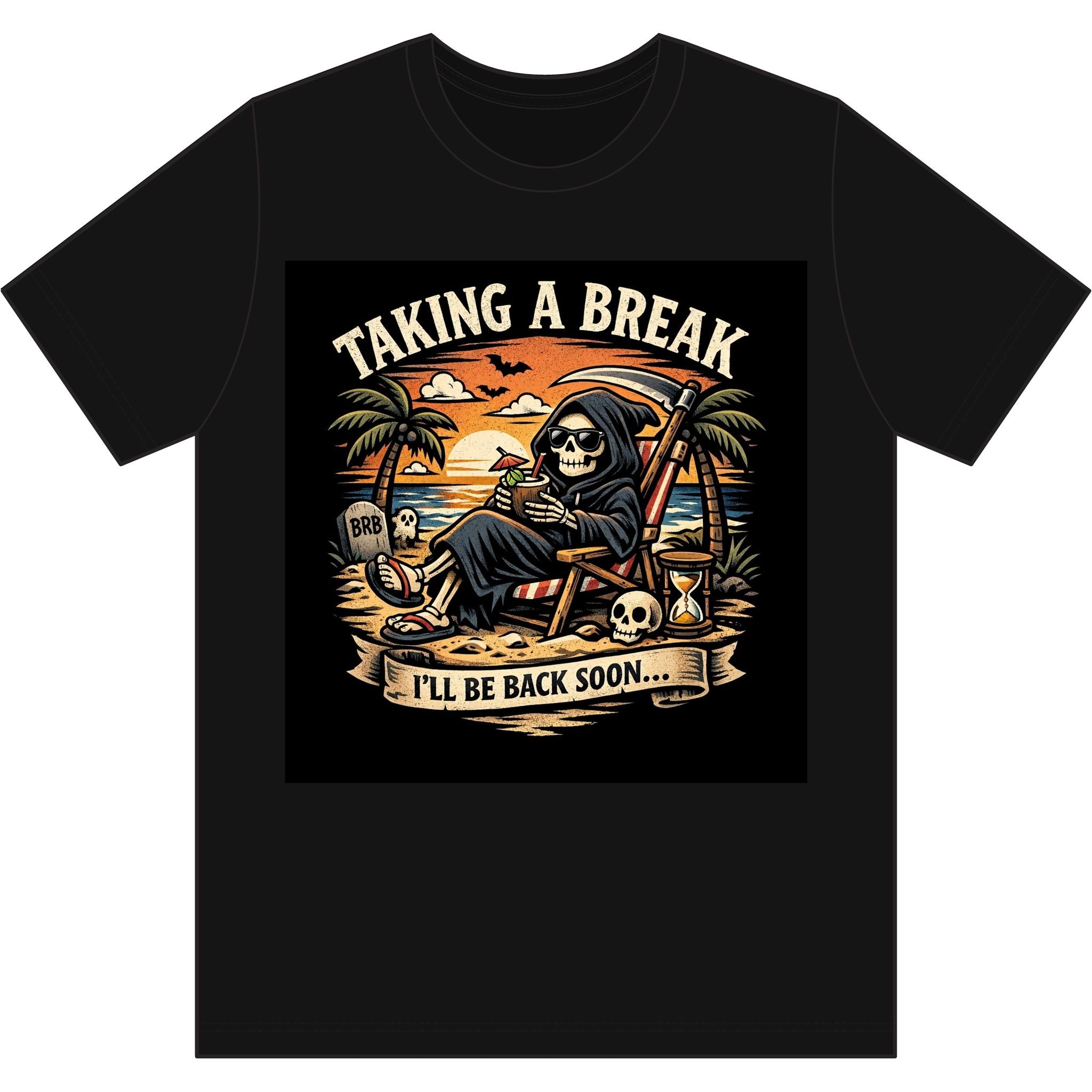 Grim Reaper Beach Vacation