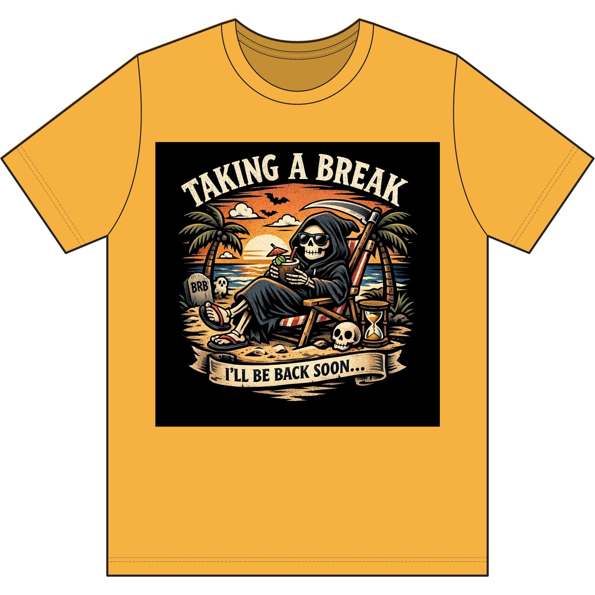 Grim Reaper Beach Vacation