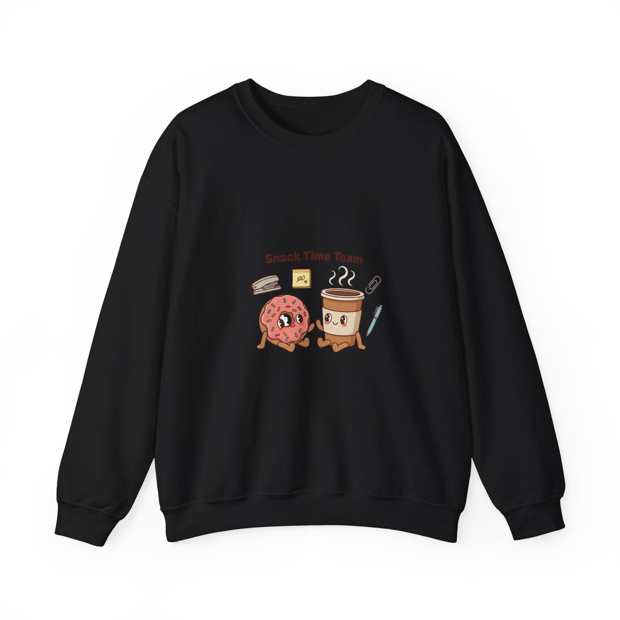 Snack Time Team Sweatshirt | office humor, coffee fuel