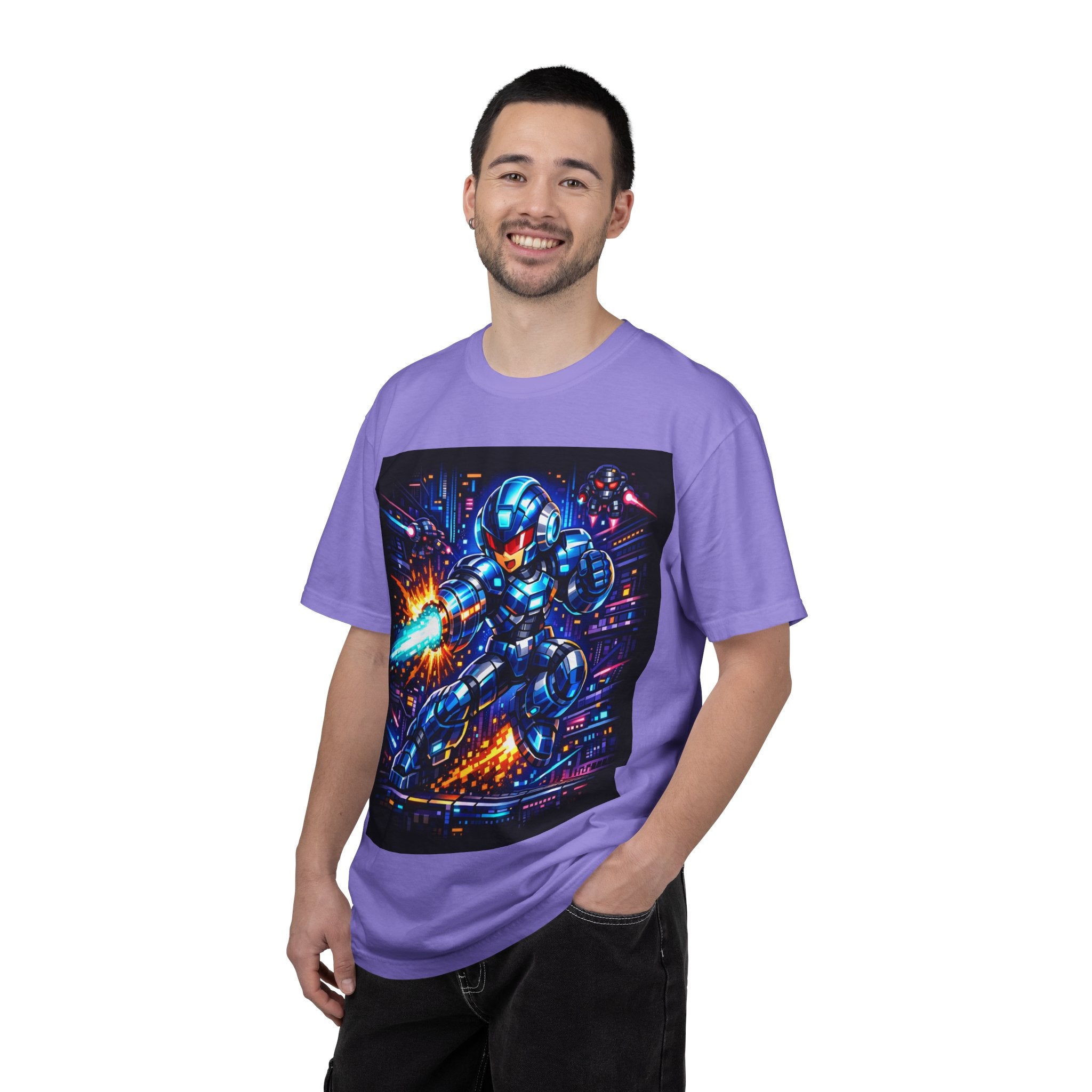 Neon Cyberpunk Robot Battle