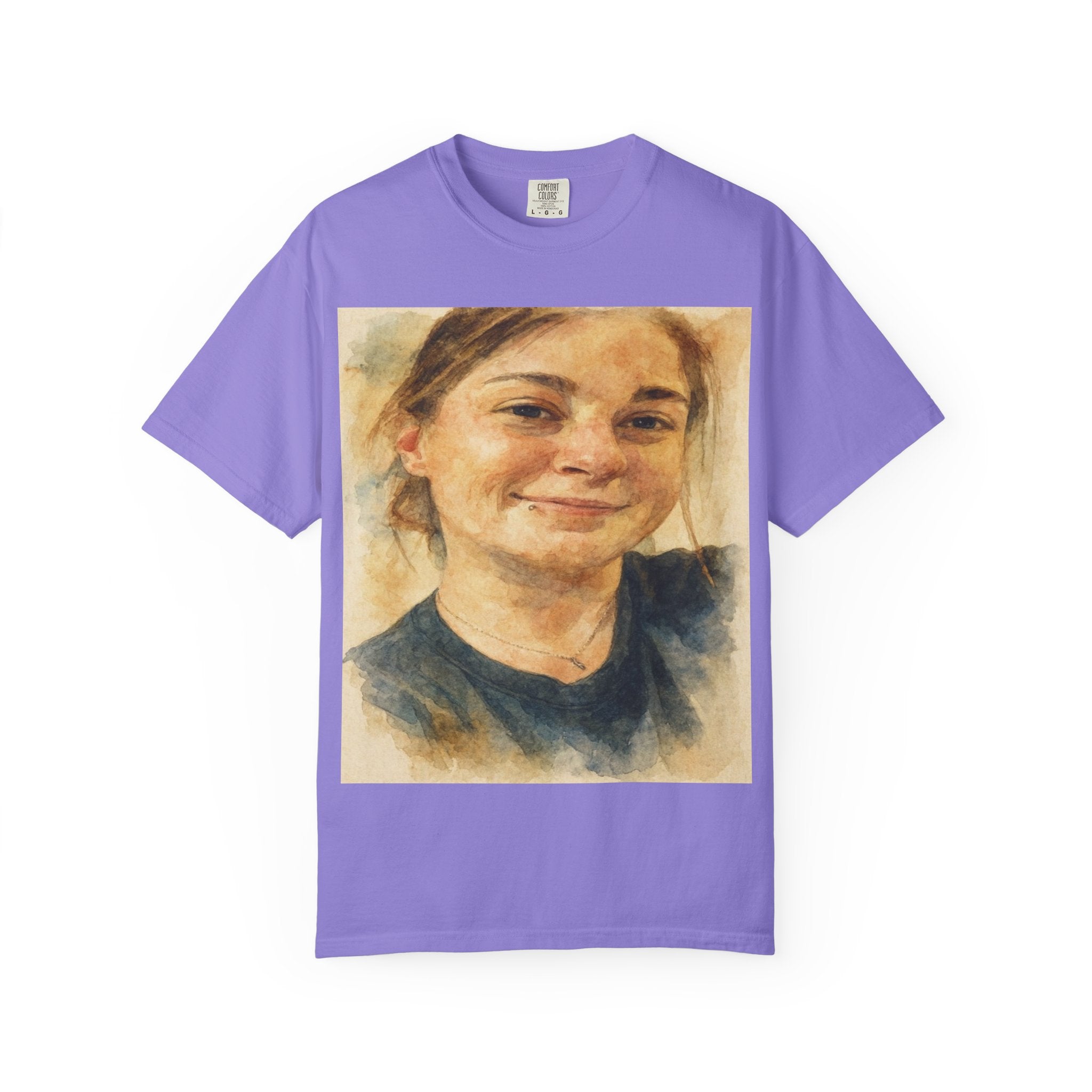 Contemplative Portrait in Watercolor