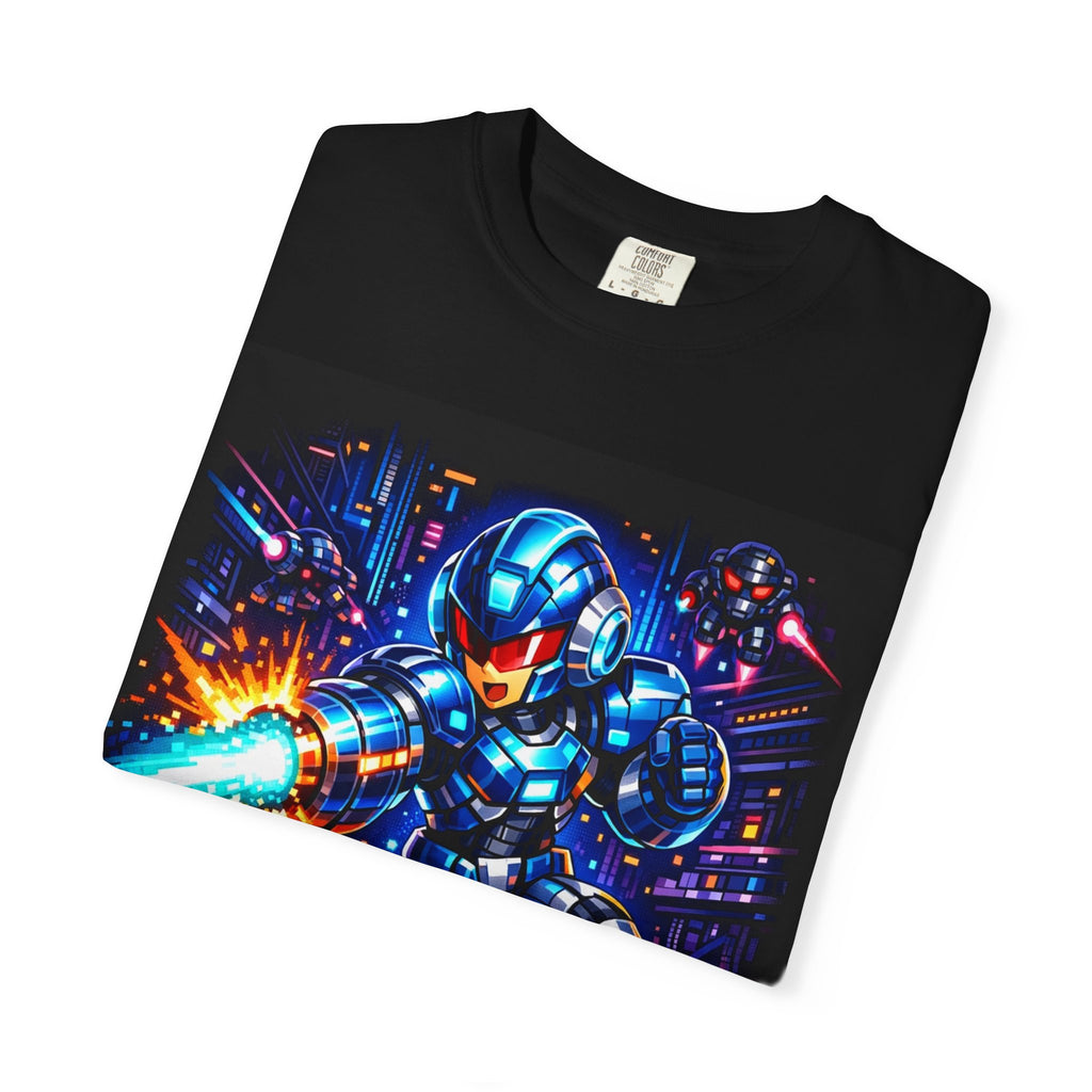 Neon Cyberpunk Robot Battle