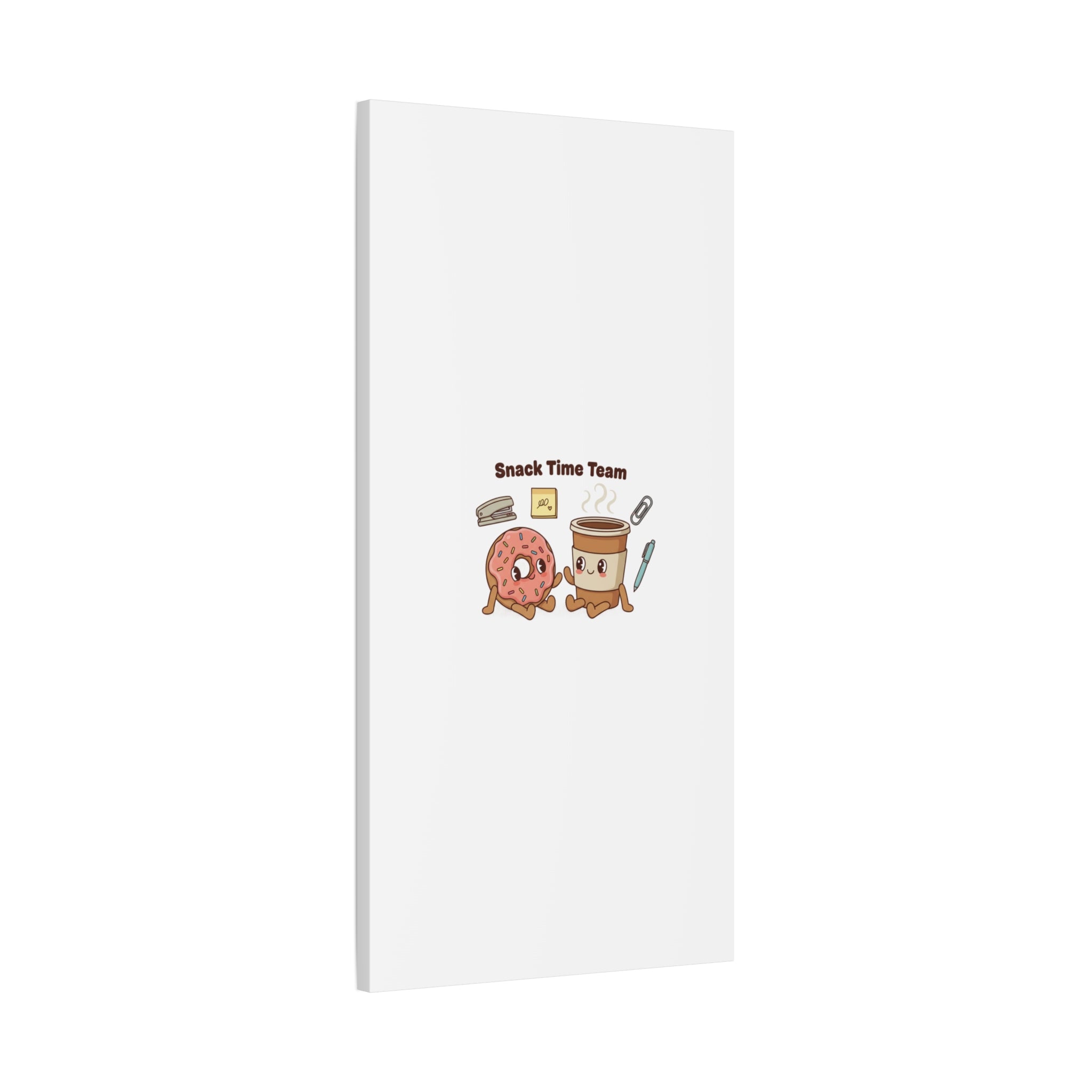 Snack Time Team Canvas | office humor, coffee fuel