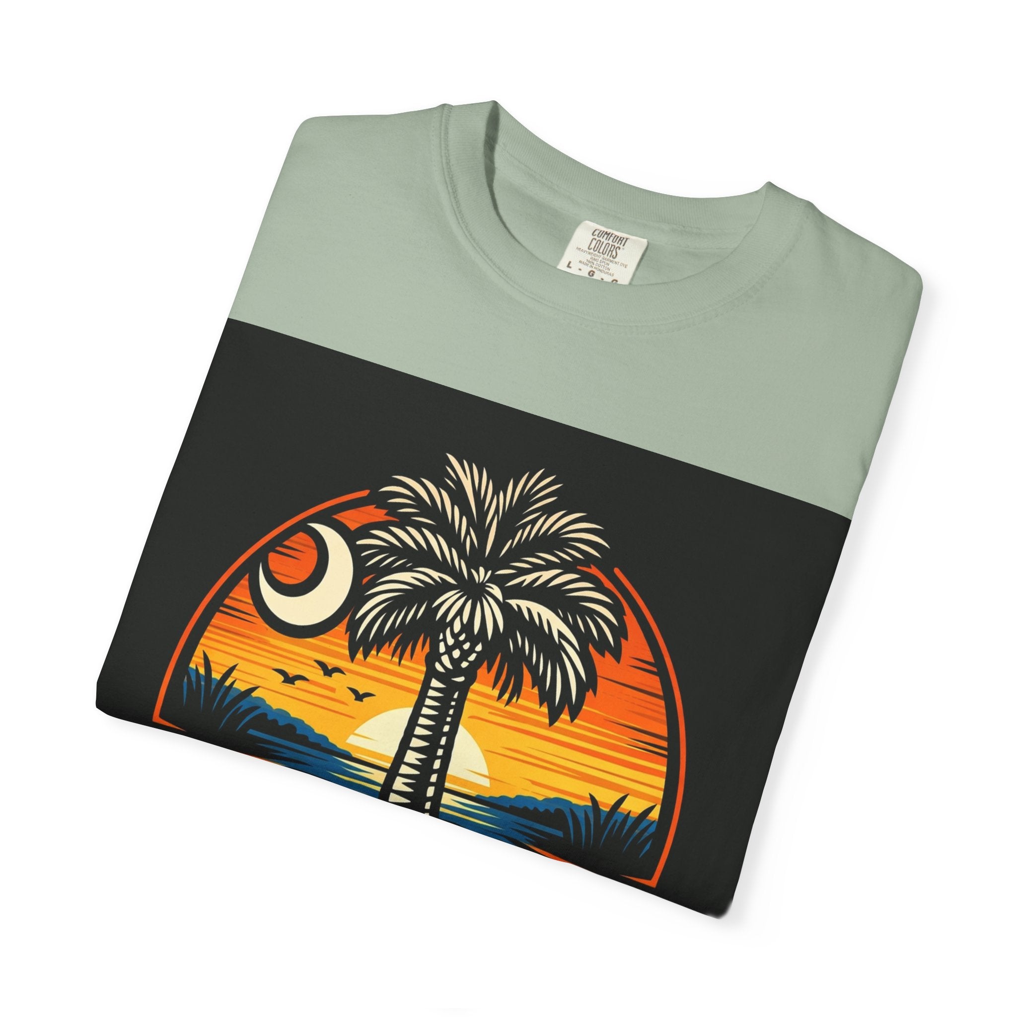 Tropical Sunset Palm