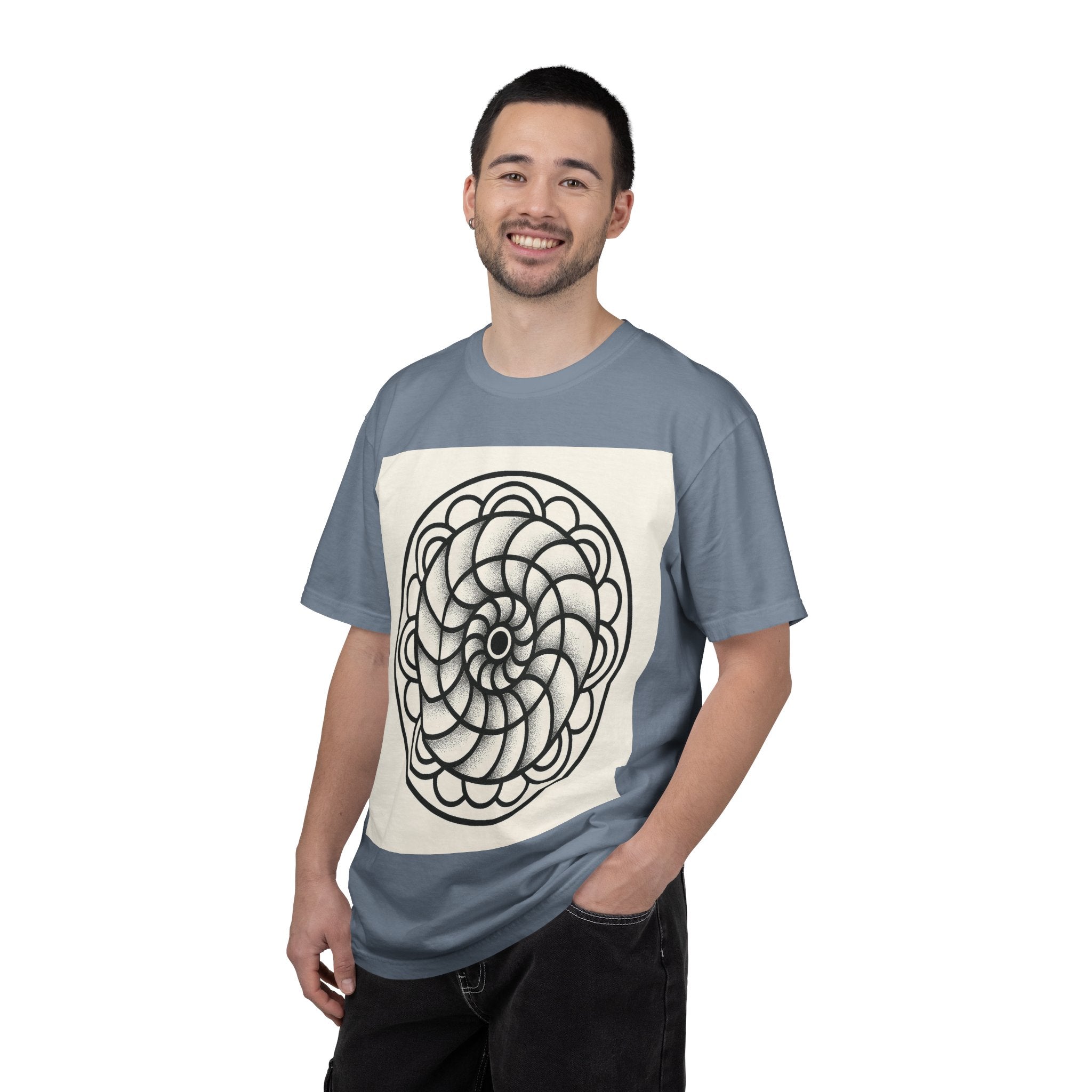 Intricate Black and White Mandala Design