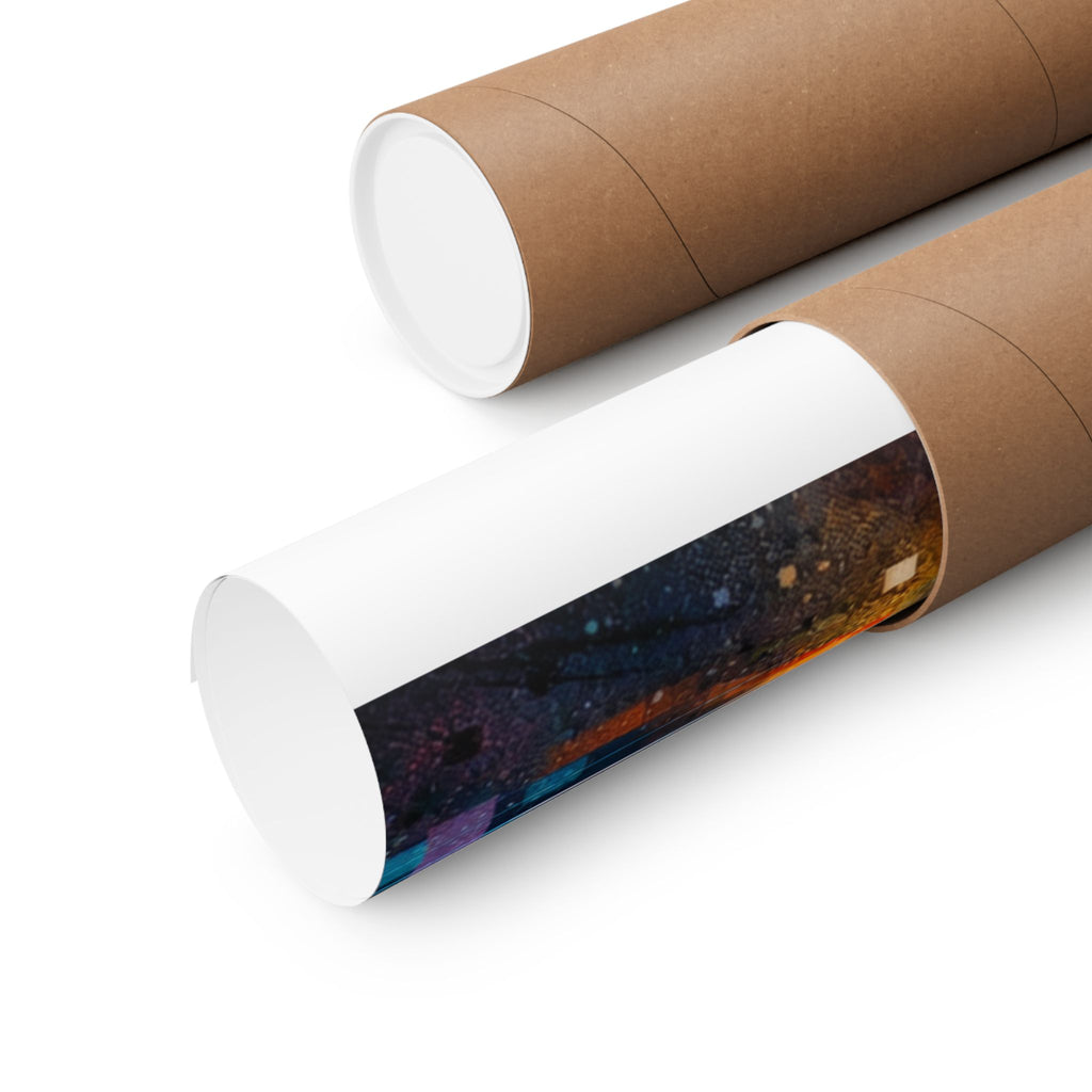 Collage Art Poster — Pop Culture & Classical Montage Matte Vertical Print