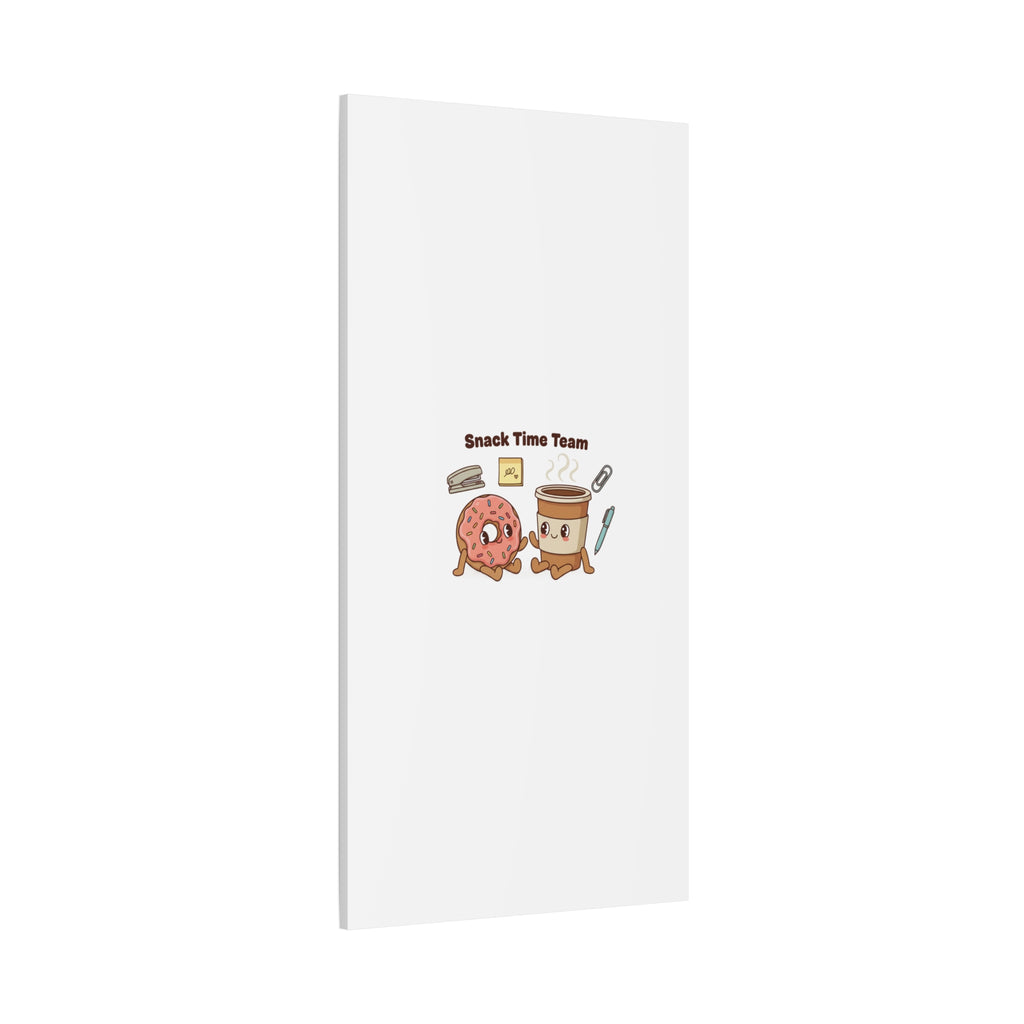 Snack Time Team Canvas | office humor, coffee fuel