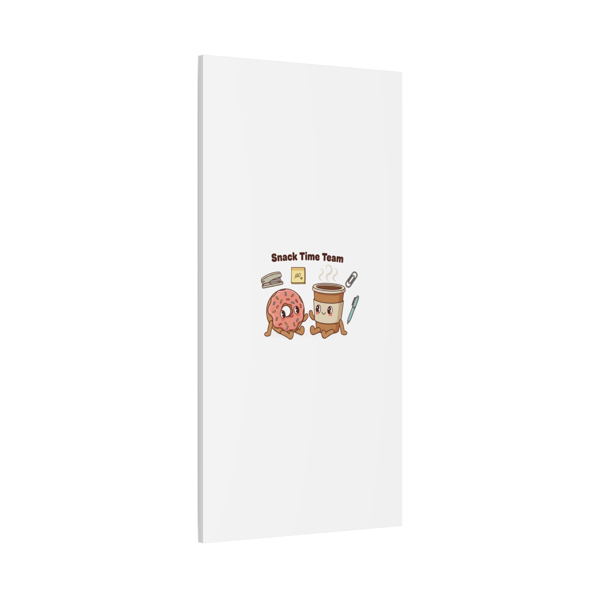 Snack Time Team Canvas | office humor, coffee fuel
