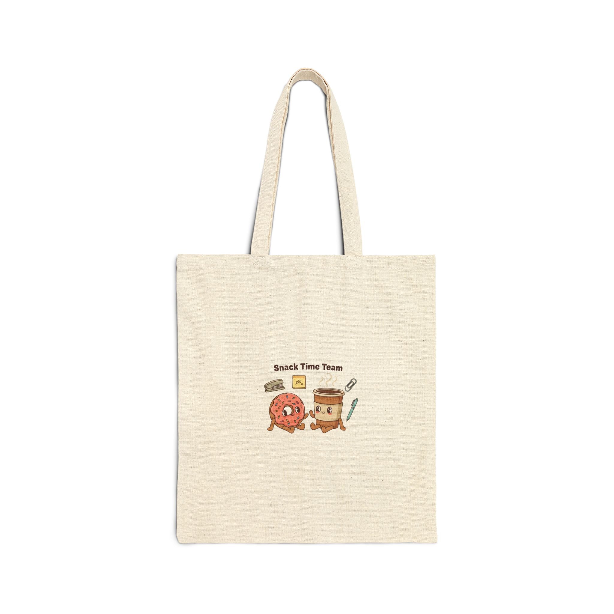 Snack Time Team Tote | office humor, coffee fuel