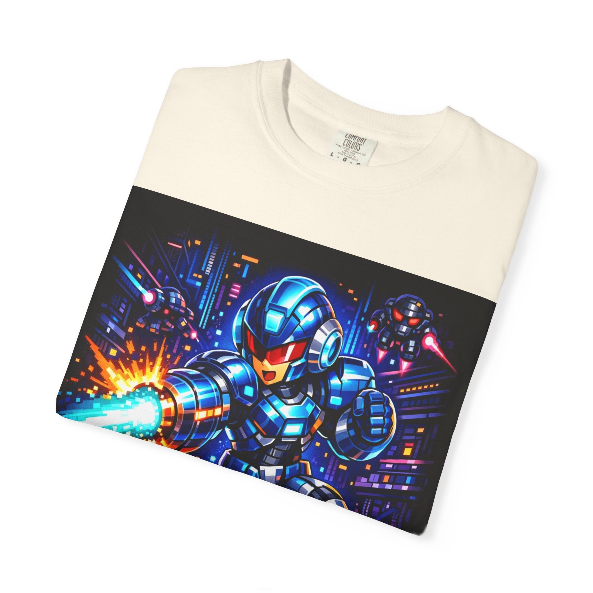 Neon Cyberpunk Robot Battle