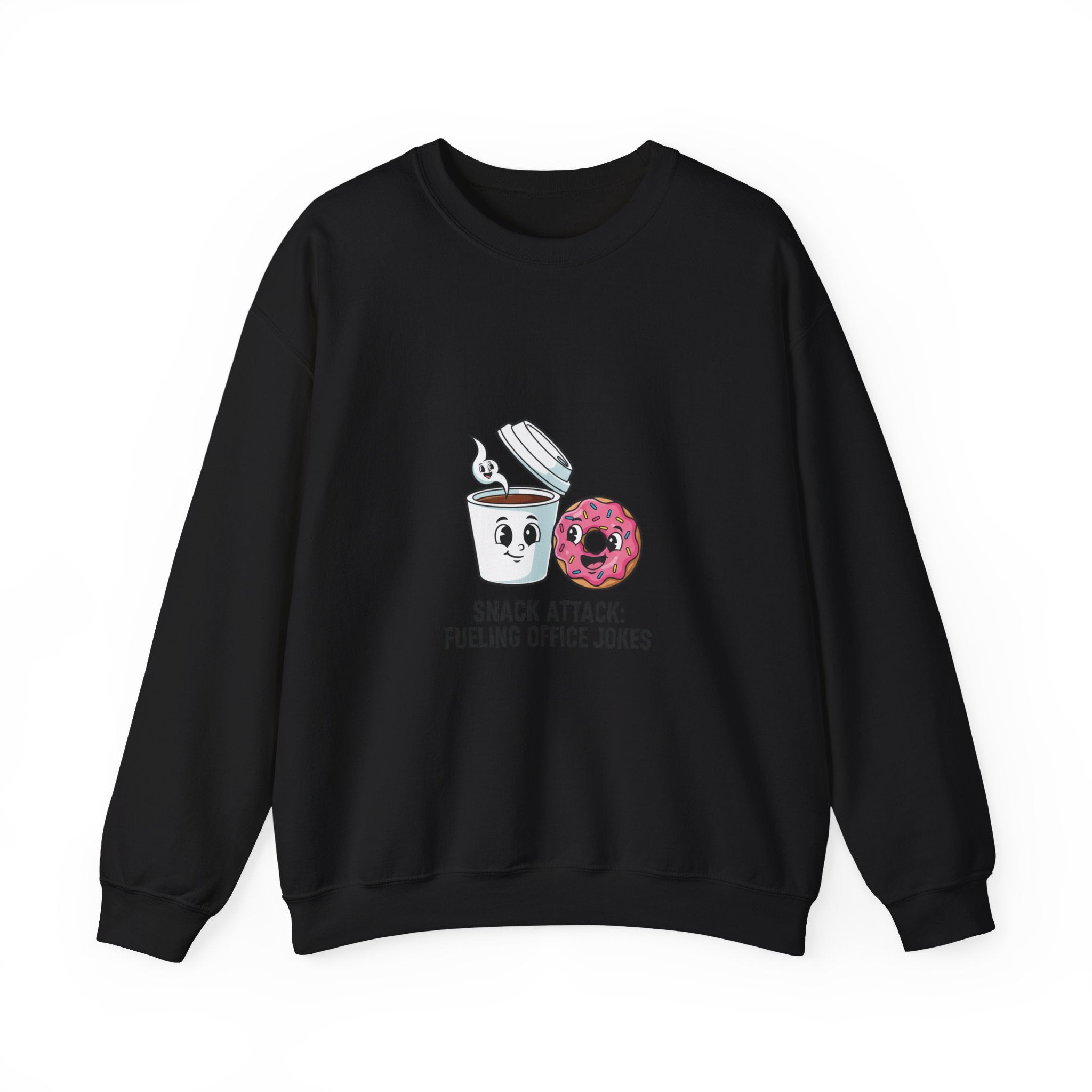 Snack Attack Coffee & Donut Sweatshirt | office humor, meeting memes