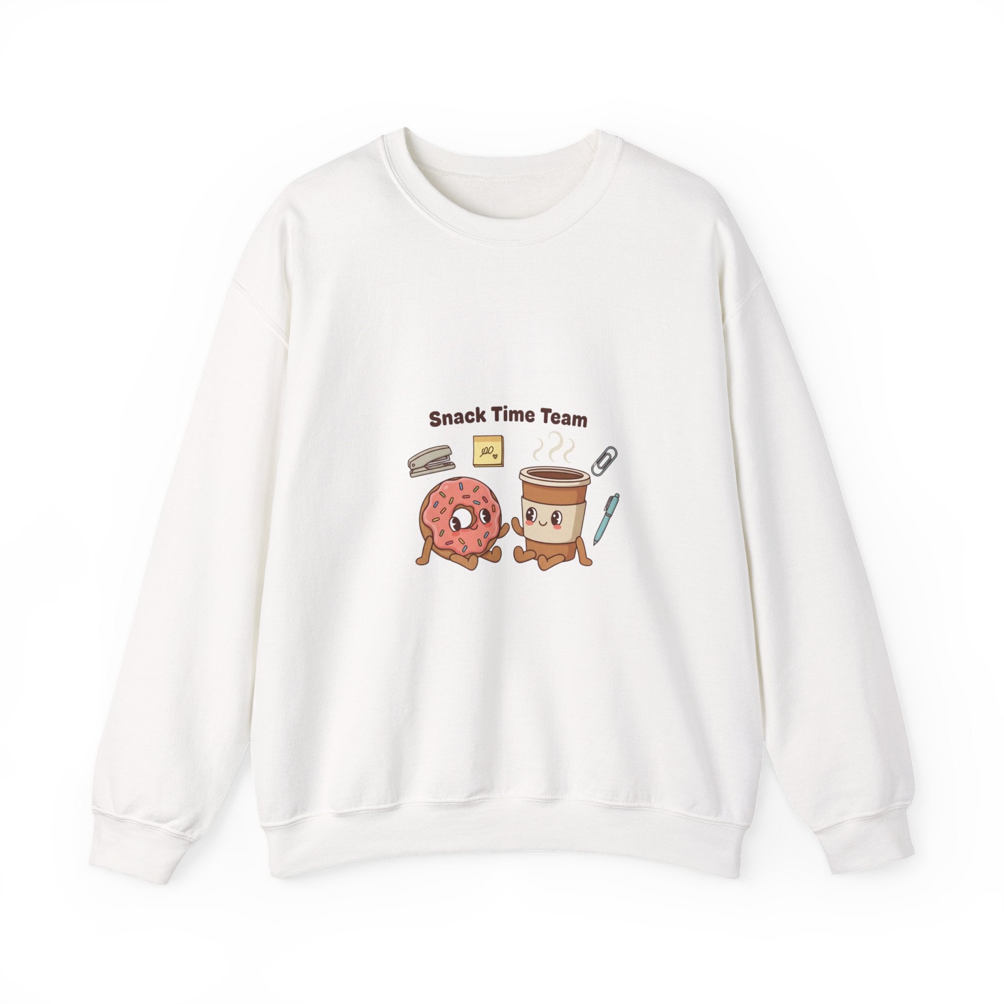 Snack Time Team Sweatshirt | office humor, coffee fuel