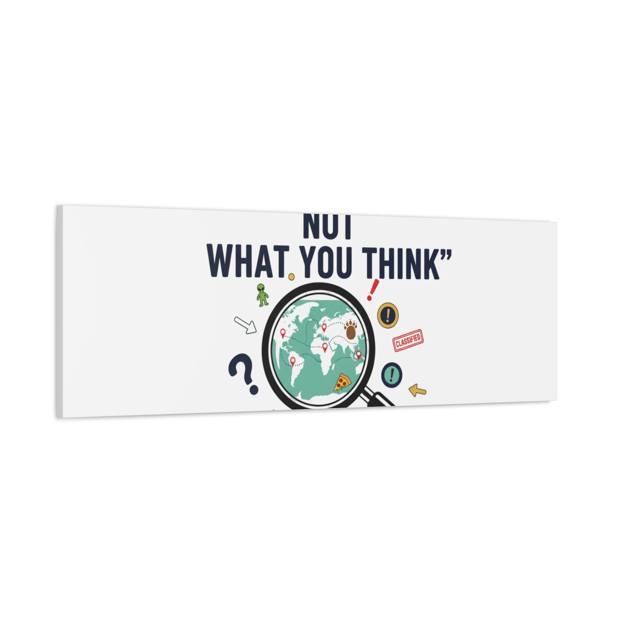 “It’s Definitely Not What You Think” Canvas | funny conspiracy, joke theory