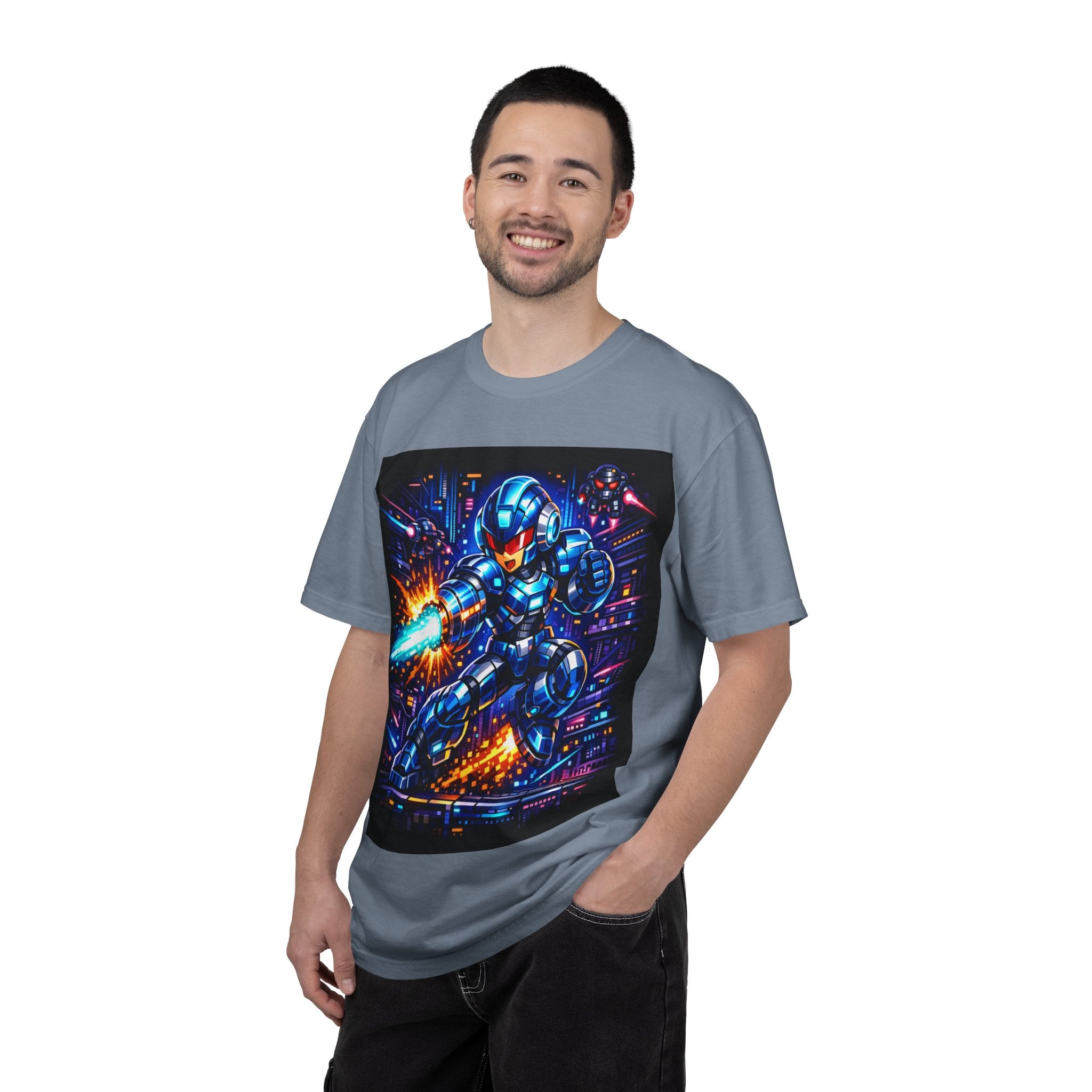 Neon Cyberpunk Robot Battle