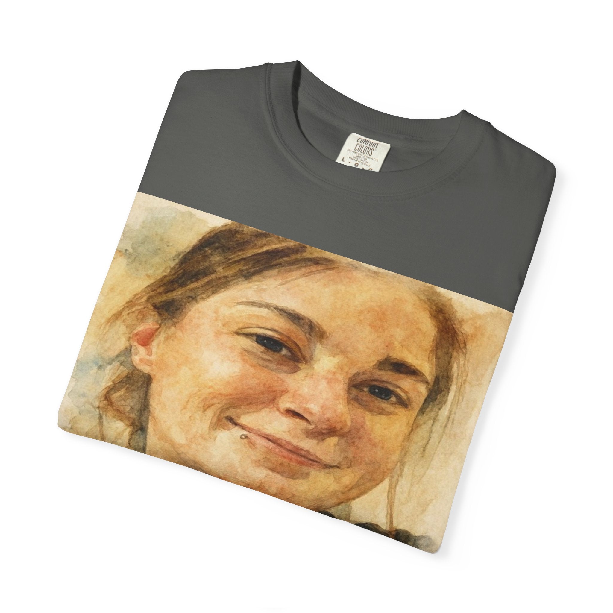 Contemplative Portrait in Watercolor