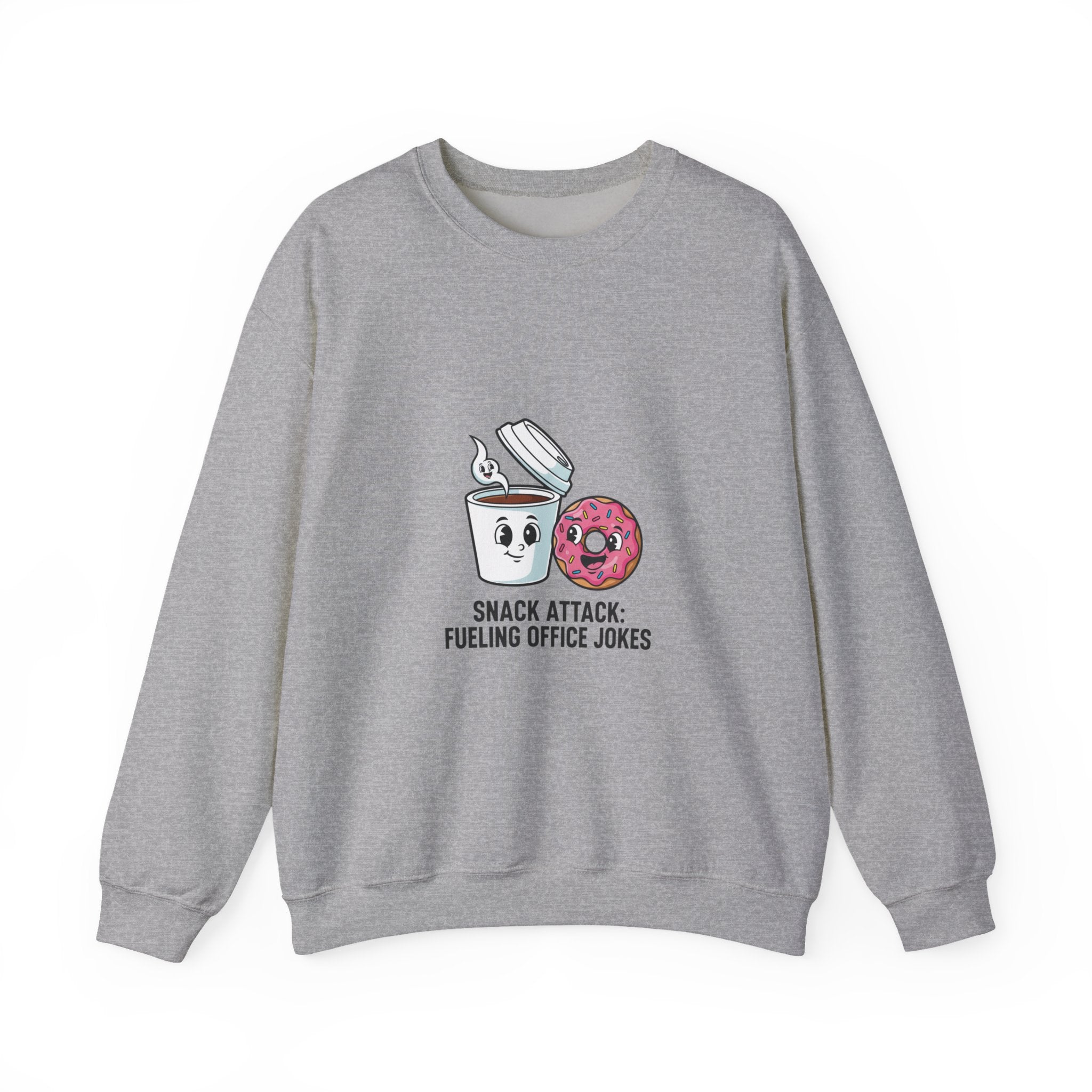 Snack Attack Coffee & Donut Sweatshirt | office humor, meeting memes