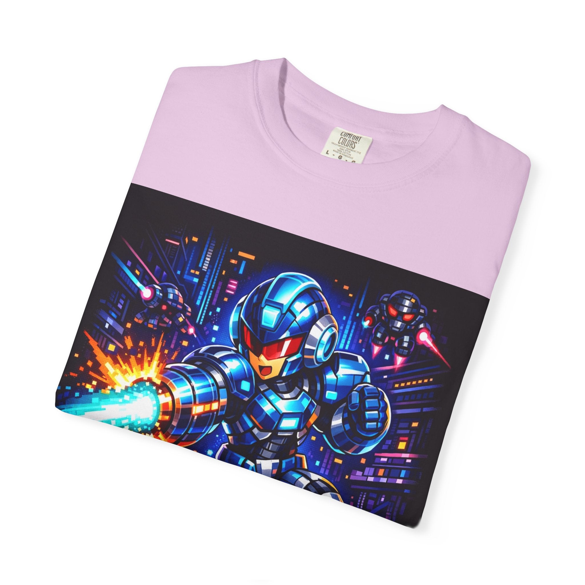 Neon Cyberpunk Robot Battle