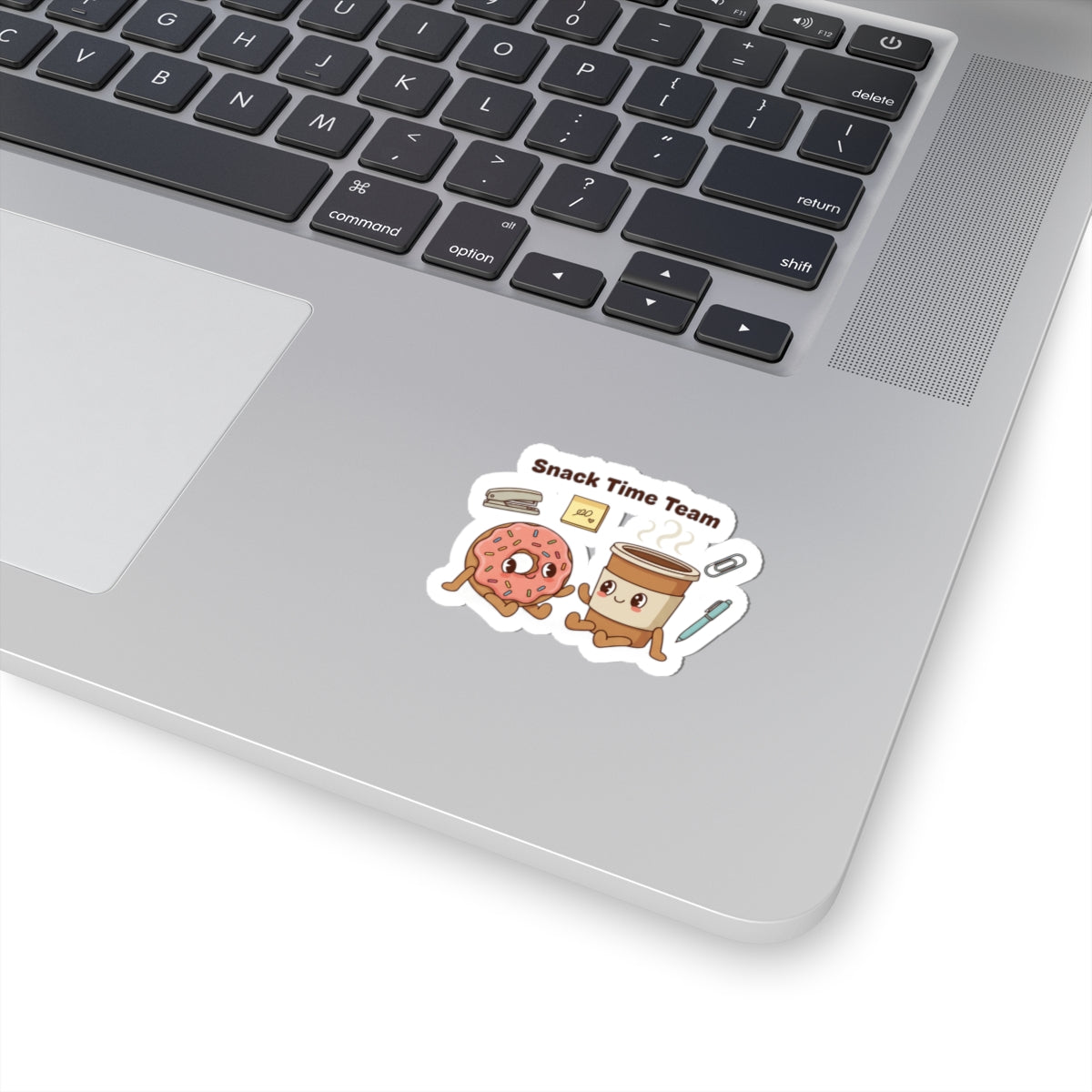 Snack Time Team Sticker | office humor, coffee fuel, meeting memes