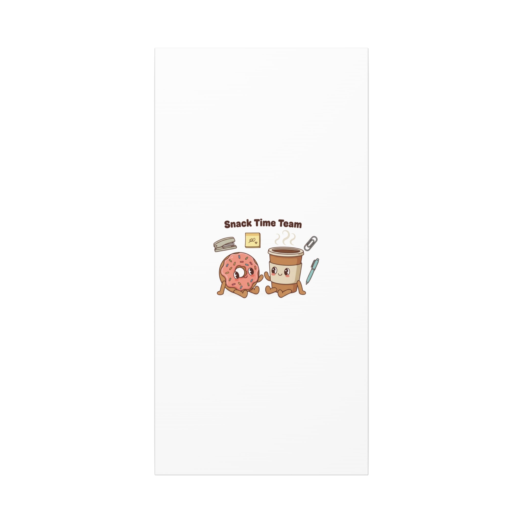 Snack Time Team Canvas | office humor, coffee fuel