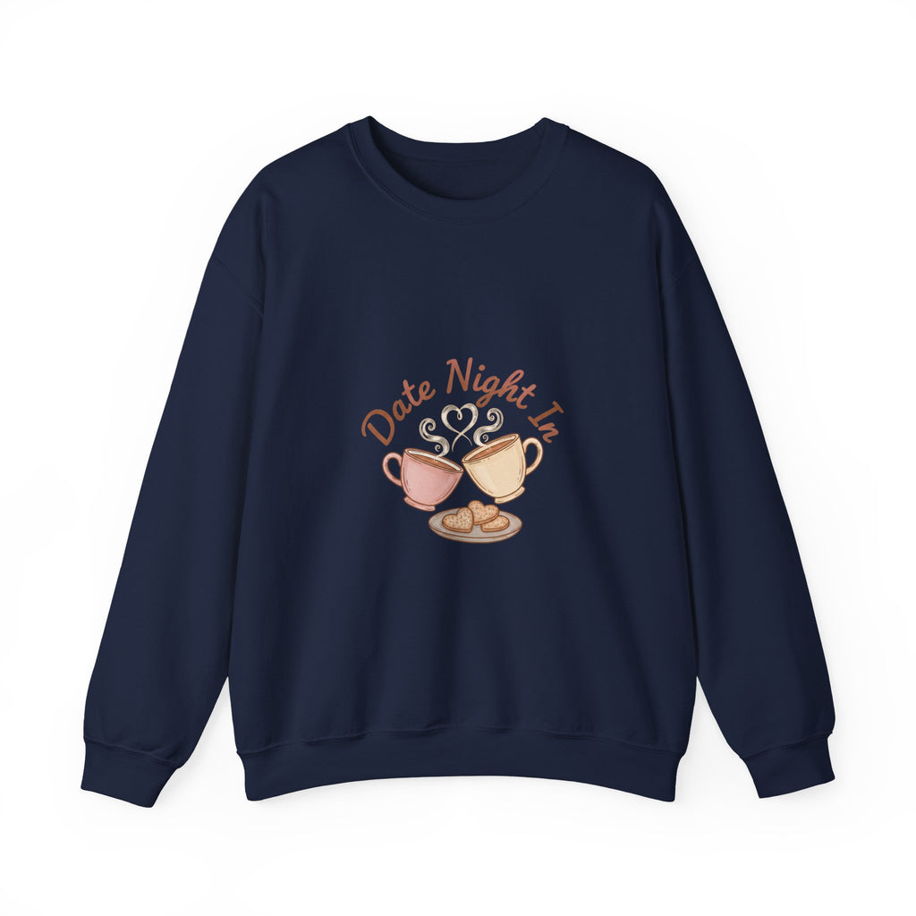 Date Night In Sweatshirt | cozy couple, candlelit snuggle