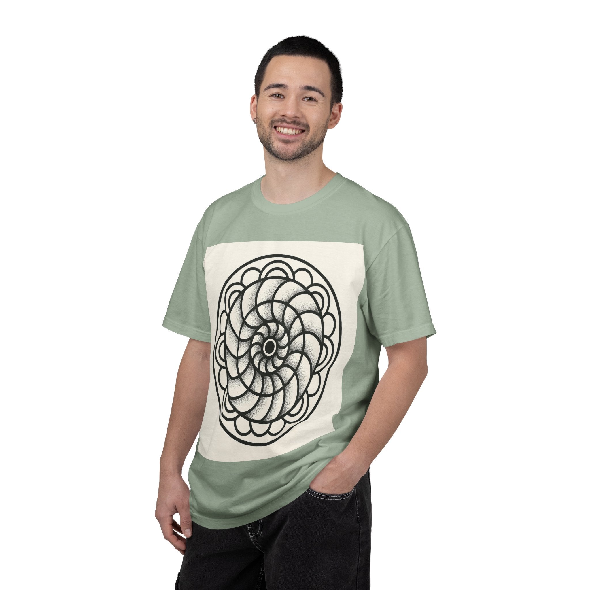 Intricate Black and White Mandala Design