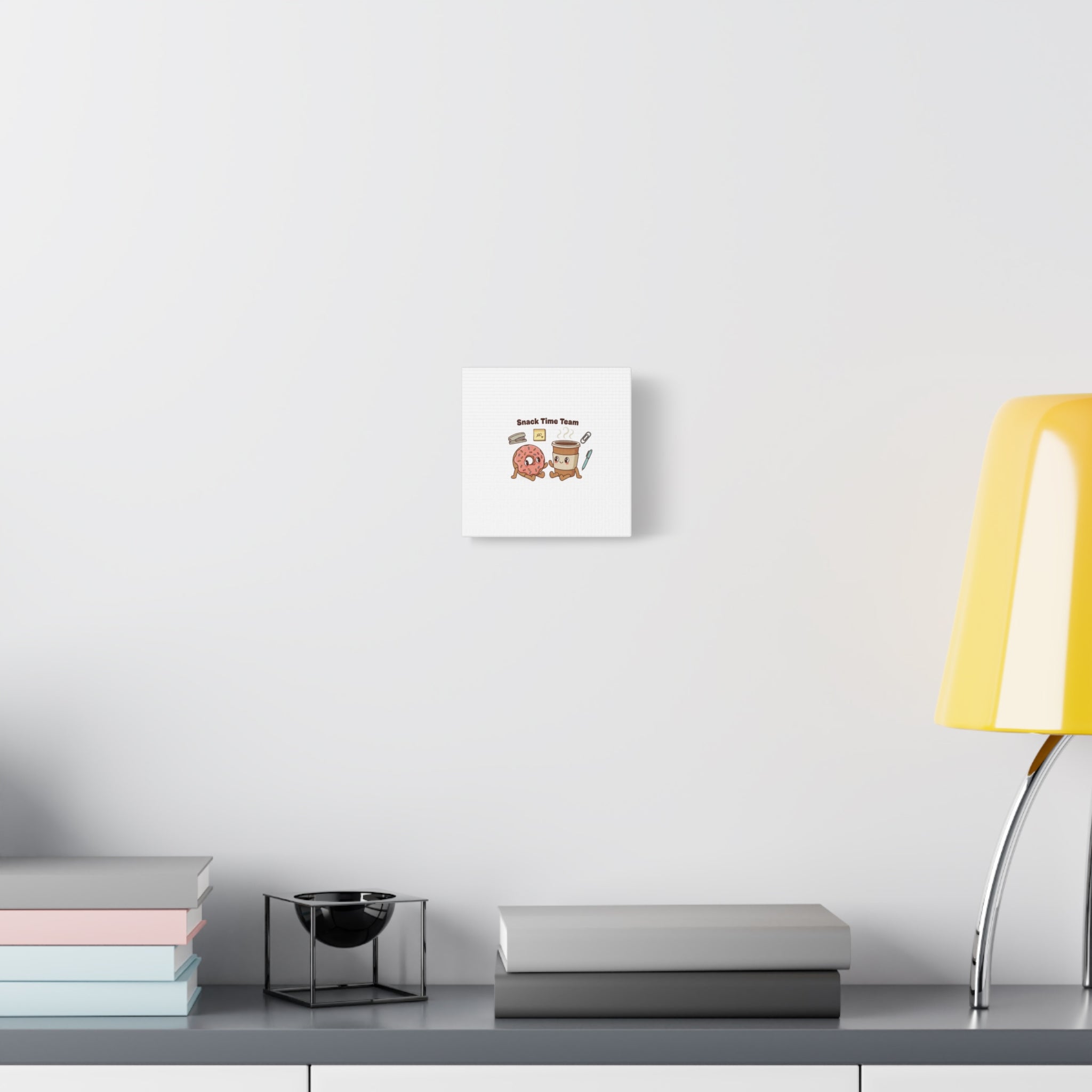 Snack Time Team Canvas | office humor, coffee fuel