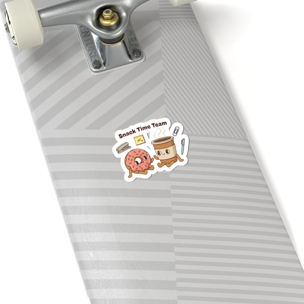 Snack Time Team Sticker | office humor, coffee fuel, meeting memes