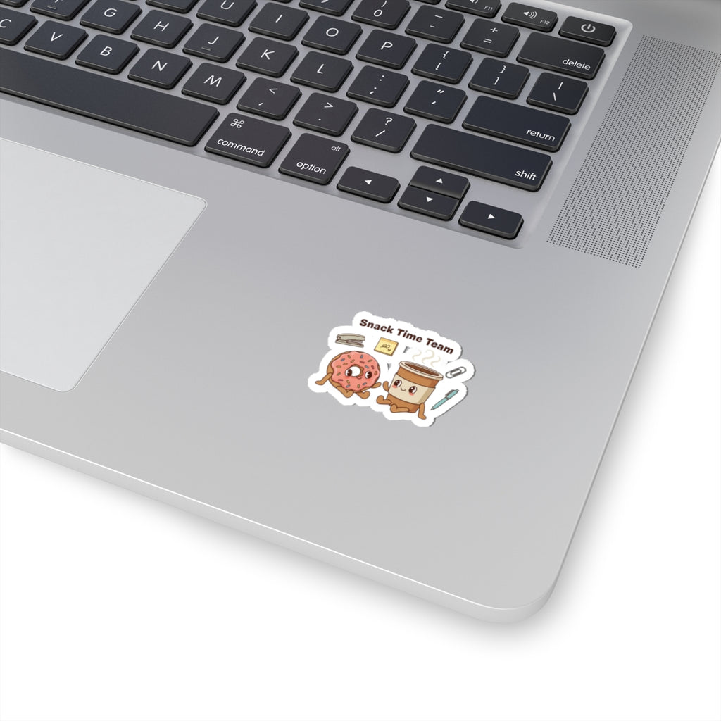 Snack Time Team Sticker | office humor, coffee fuel, meeting memes